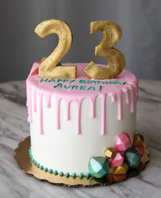 Pink Jewel Birthday Cake