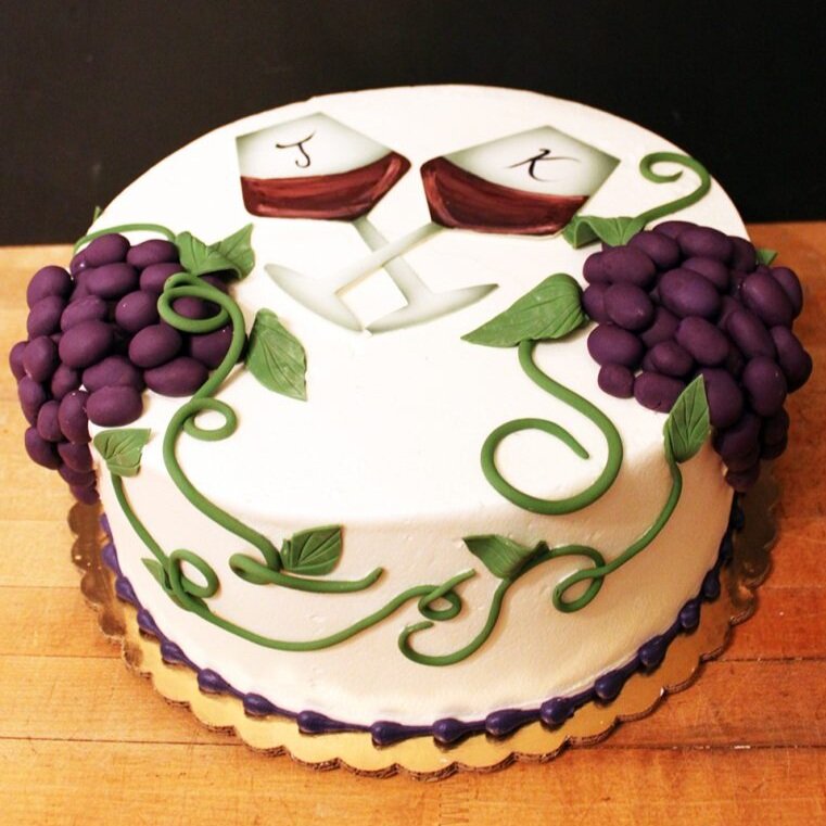 Wino Engagement Cake