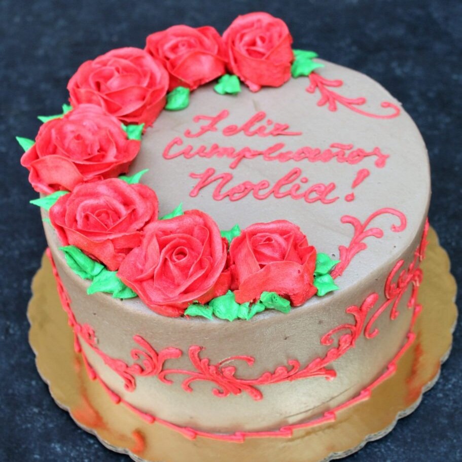 Spray of Roses Cake