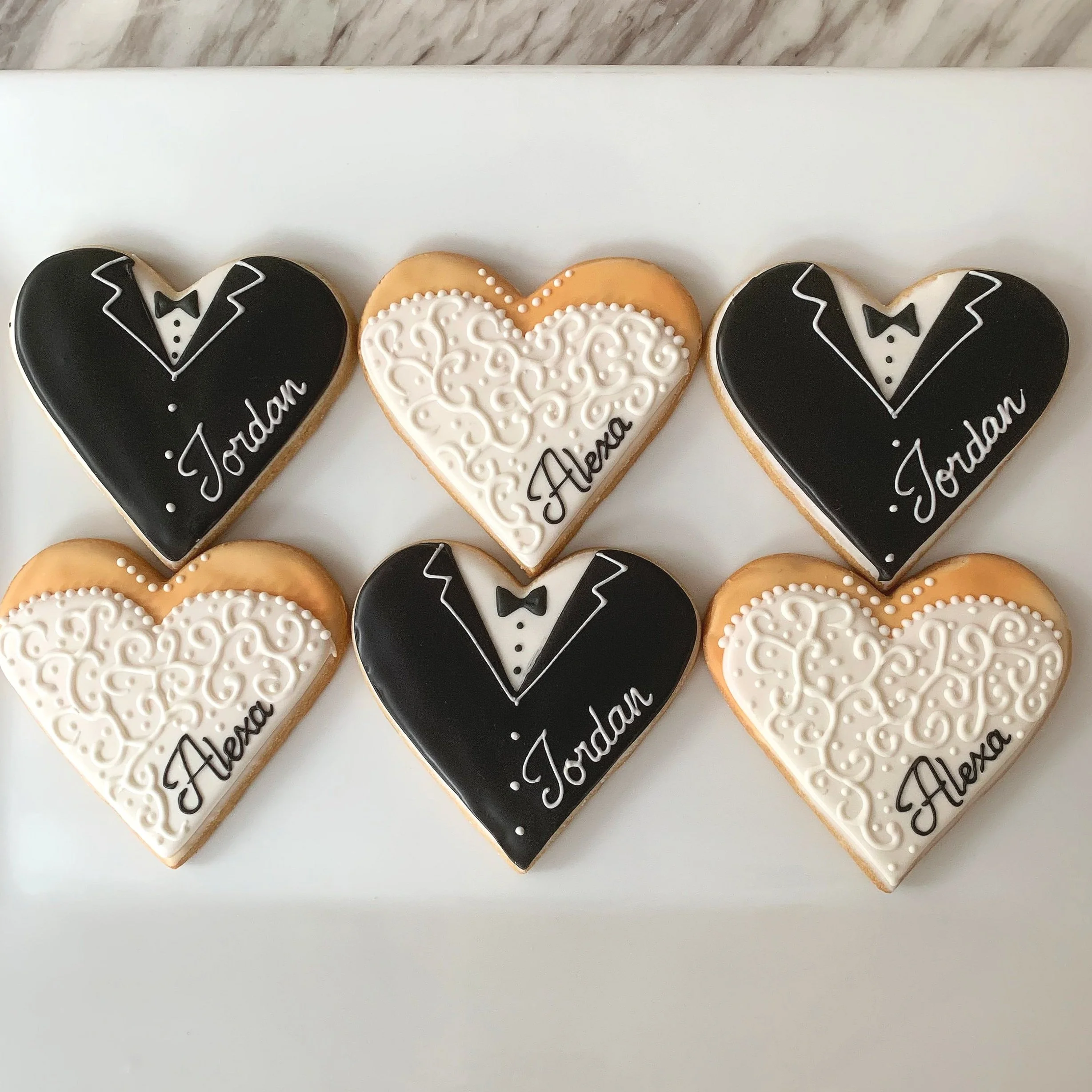 Bride and Groom Cookies
