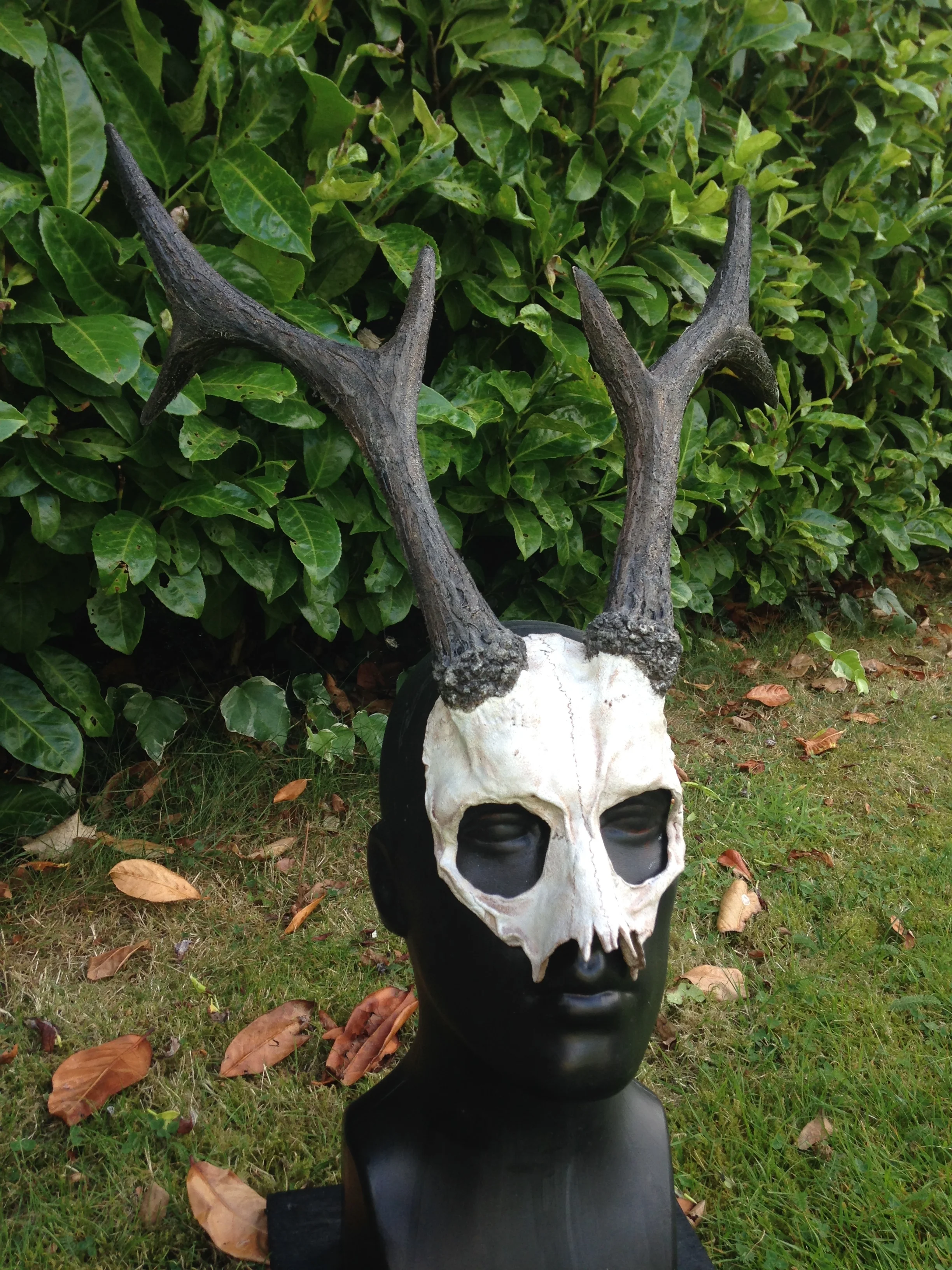 Skull mask made by London mask makers Stitches &amp; Glue