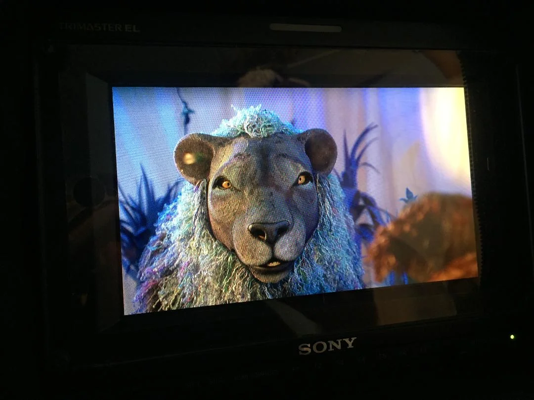 Lion puppet made by Stitches and Glue - Puppet makers for television