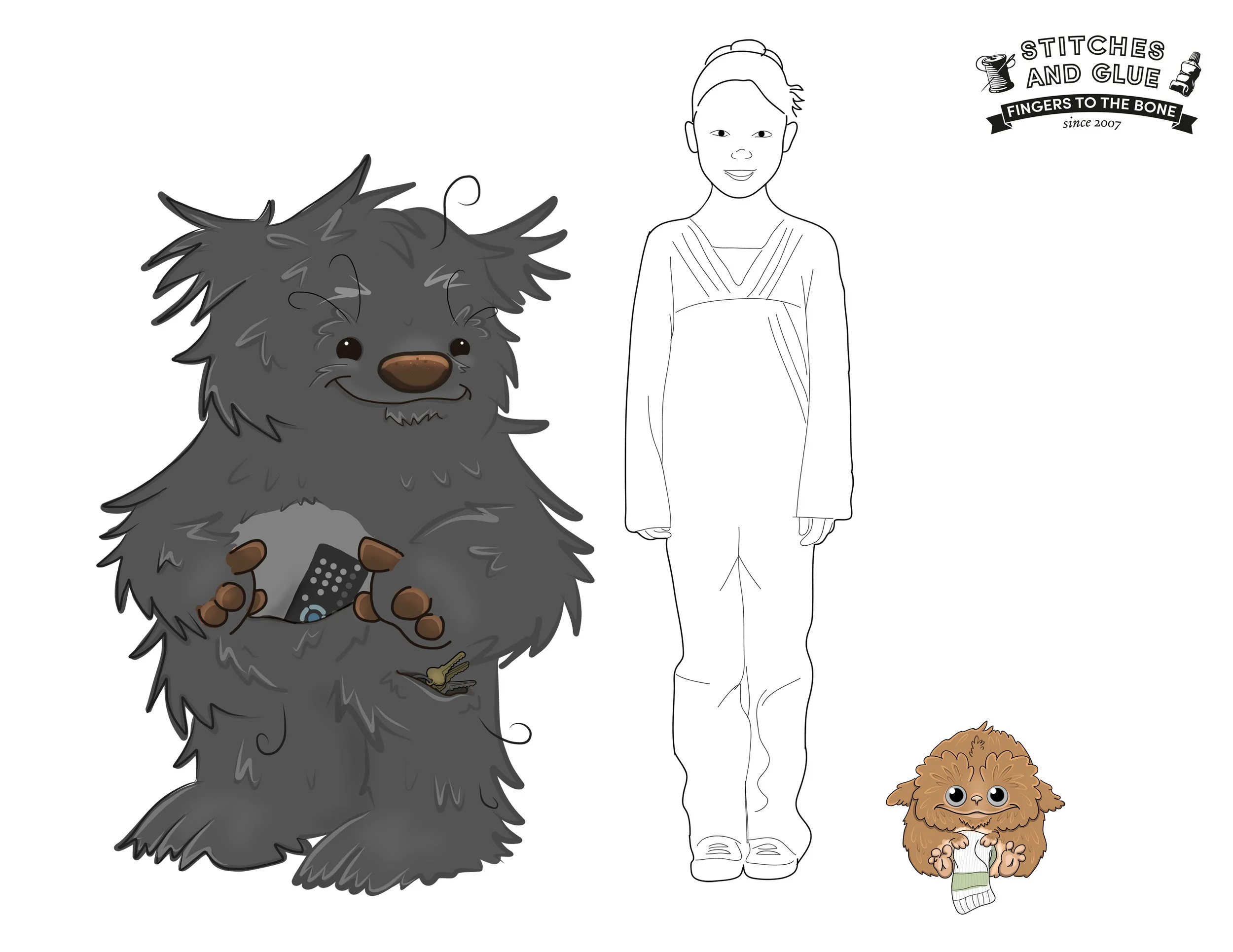 Puppet and character design for children's television by Stitches and Glue