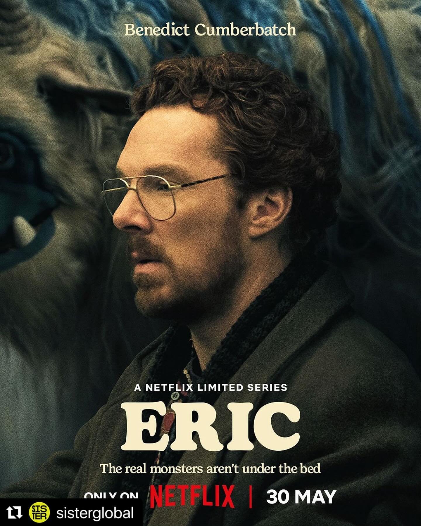 #Repost @sisterglobal 
・・・
&ldquo;Oh Vincent, Vincent, Vincent&hellip;&rdquo;

#ERIC coming soon to @netflixuk May 30 starring #BenedictCumberbatch, #GabyHoffman and @mckinleybcubed 

Written by @abimorgan9 
Directed by @forbesforbes 
Produced by @ho