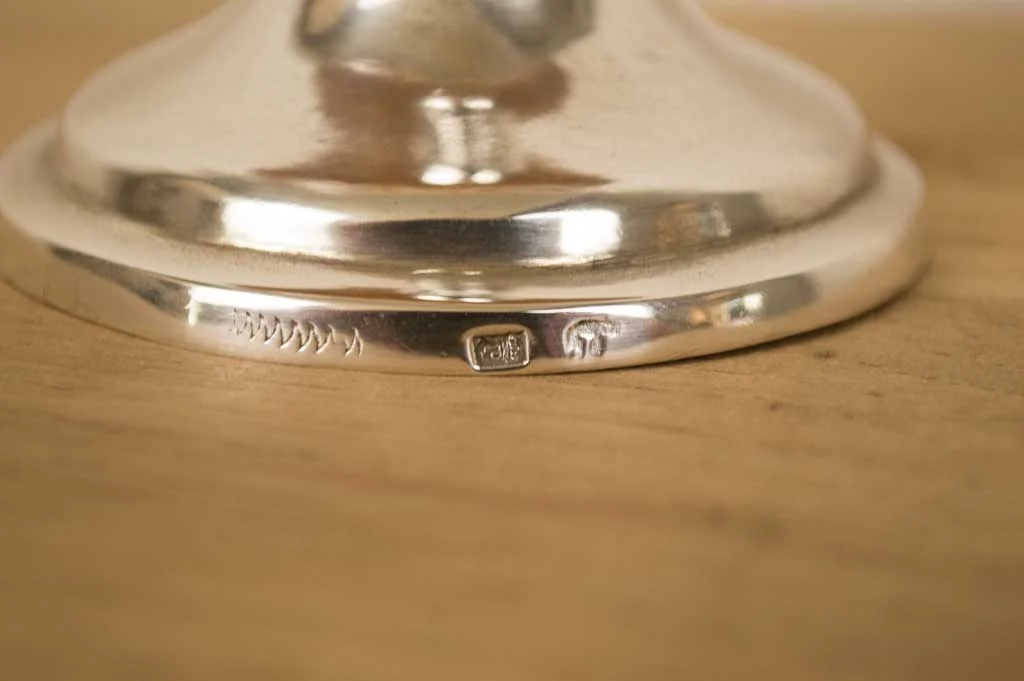 Cenicero Nautilos con plata portuguesa