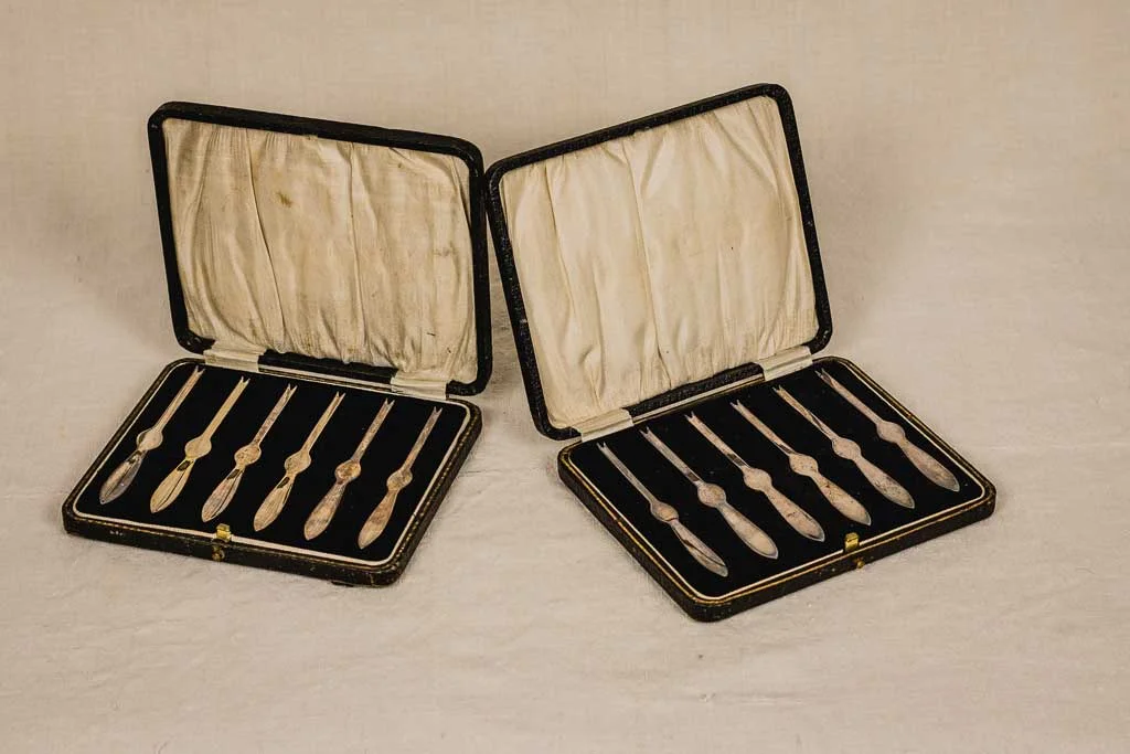 Tenedores para bogavante, plata 925 - Art deco