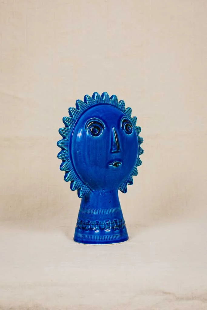 Cabeza de sol azul. Bitossi