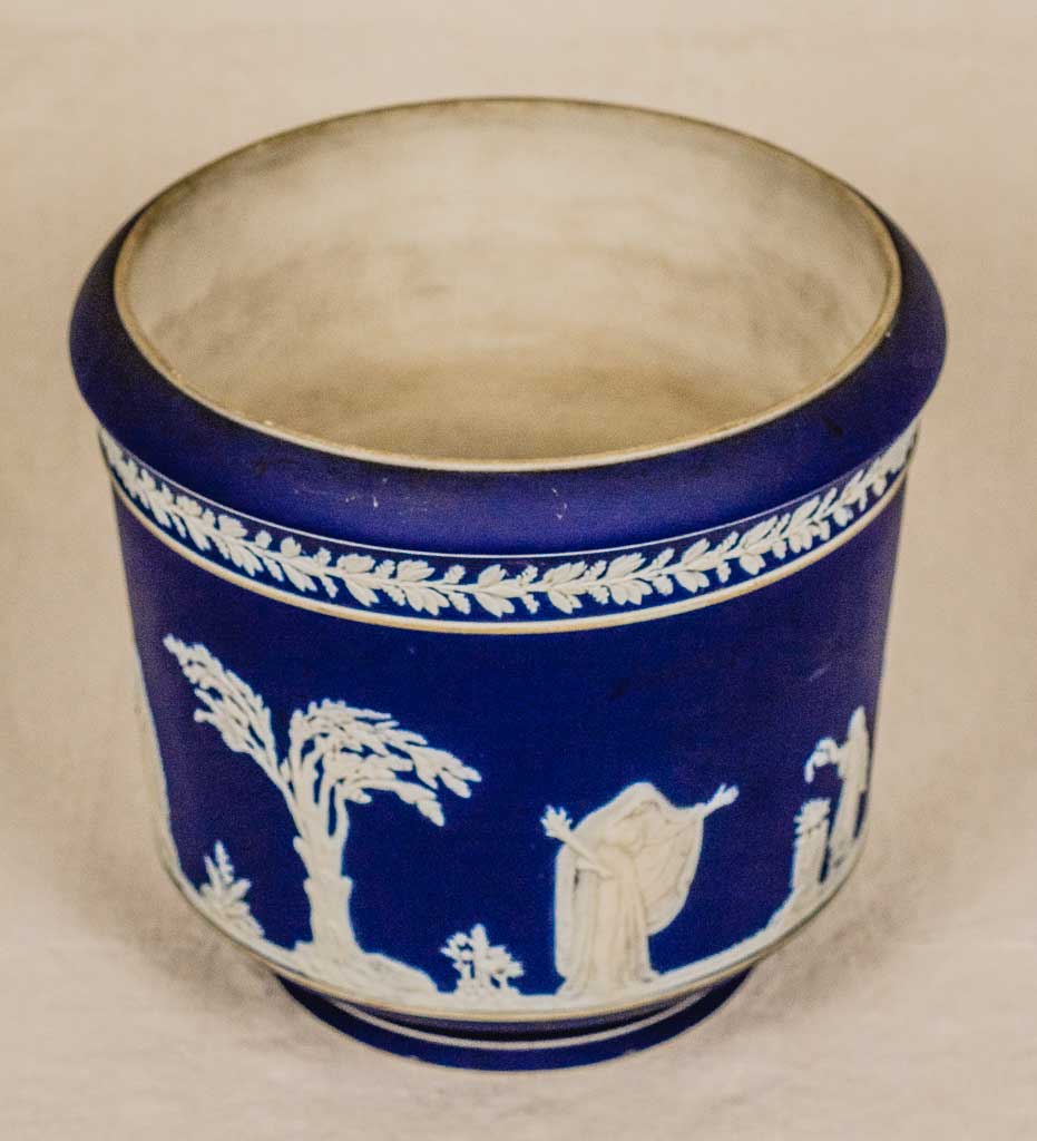 Adams of Tunstall, England. Jasperware Jardiniere