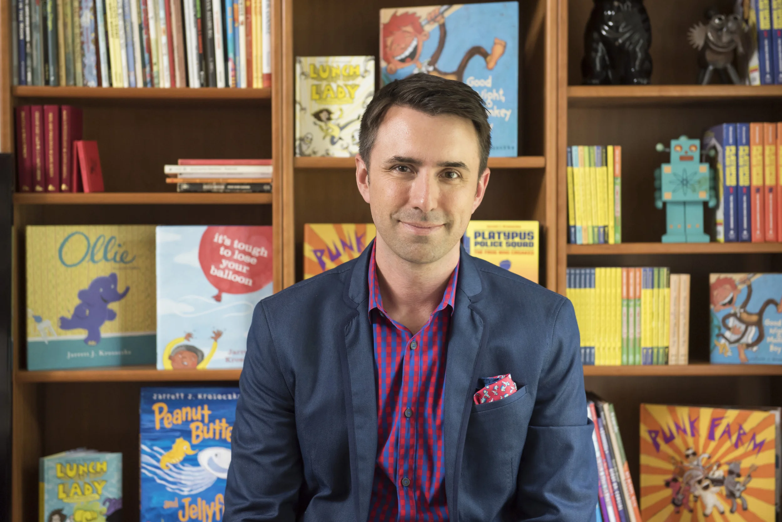 Jarrett J. Krosoczka, author of National Book Award for Young People Finalist Hey, Kiddo