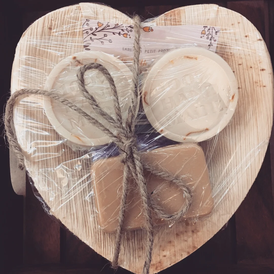 Lavender Body Bar and Saffron Goats Milk Soaps. 