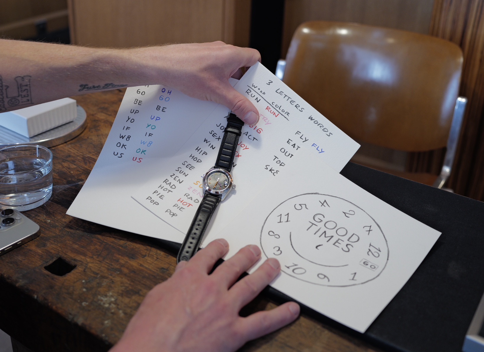 Concepts for the date window of the Hegid x Ceizer Good Times timepiece. Image: Dan Latif.