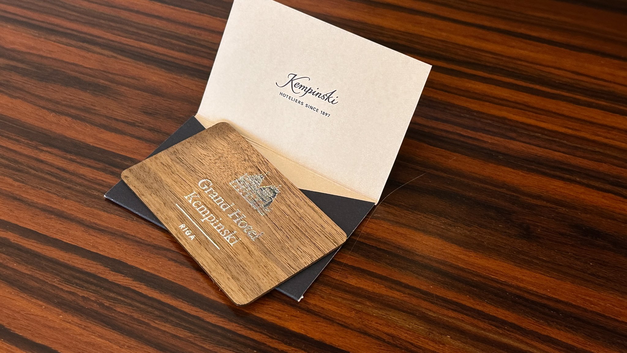 Branded details at Grand Hotel Kempinski Riga. Image: Ben Schmidt.