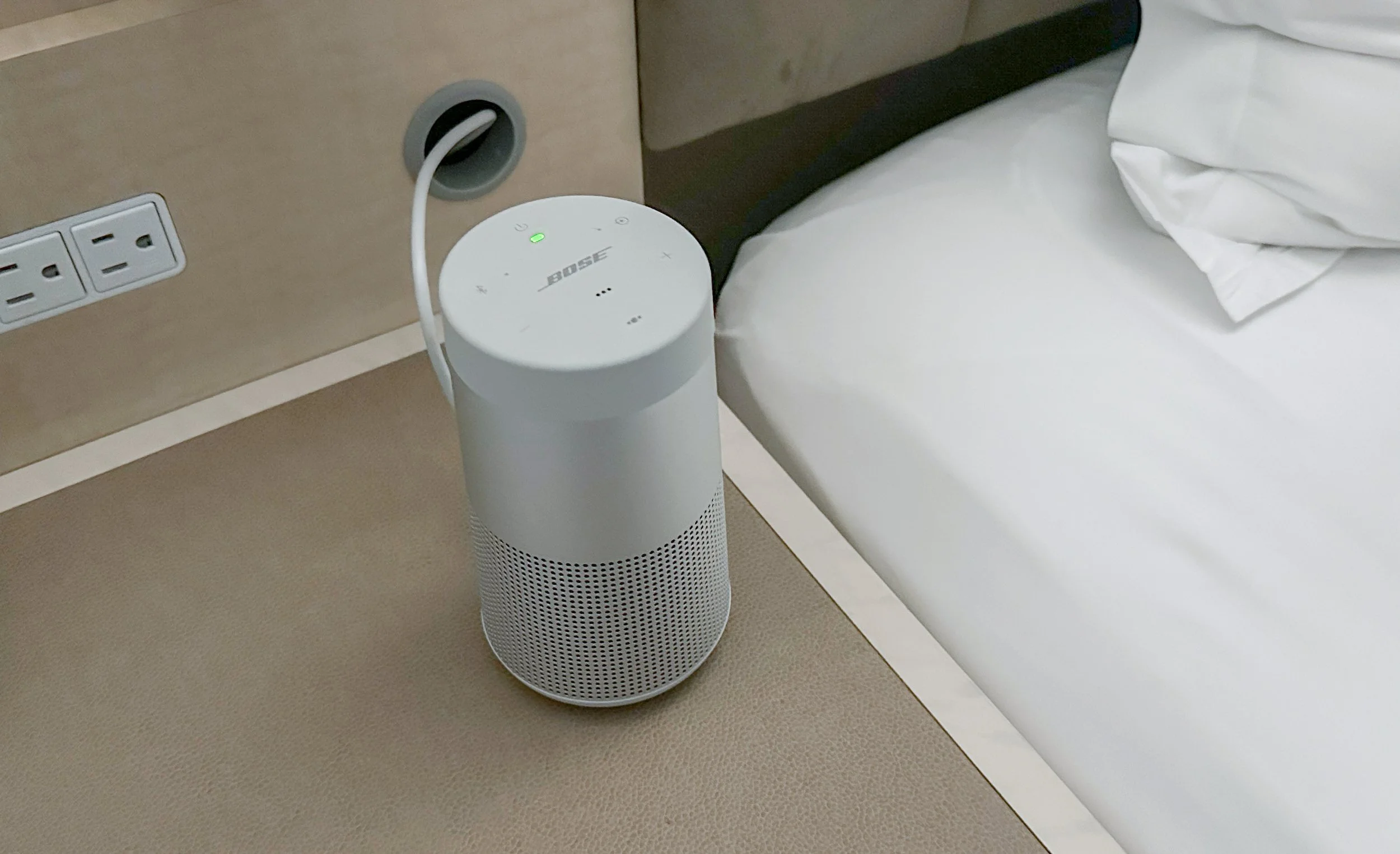 Bose Bluetooth Speaker in Park Terrace Hotel Deluxe Studio. Image: Ben Schmidt.