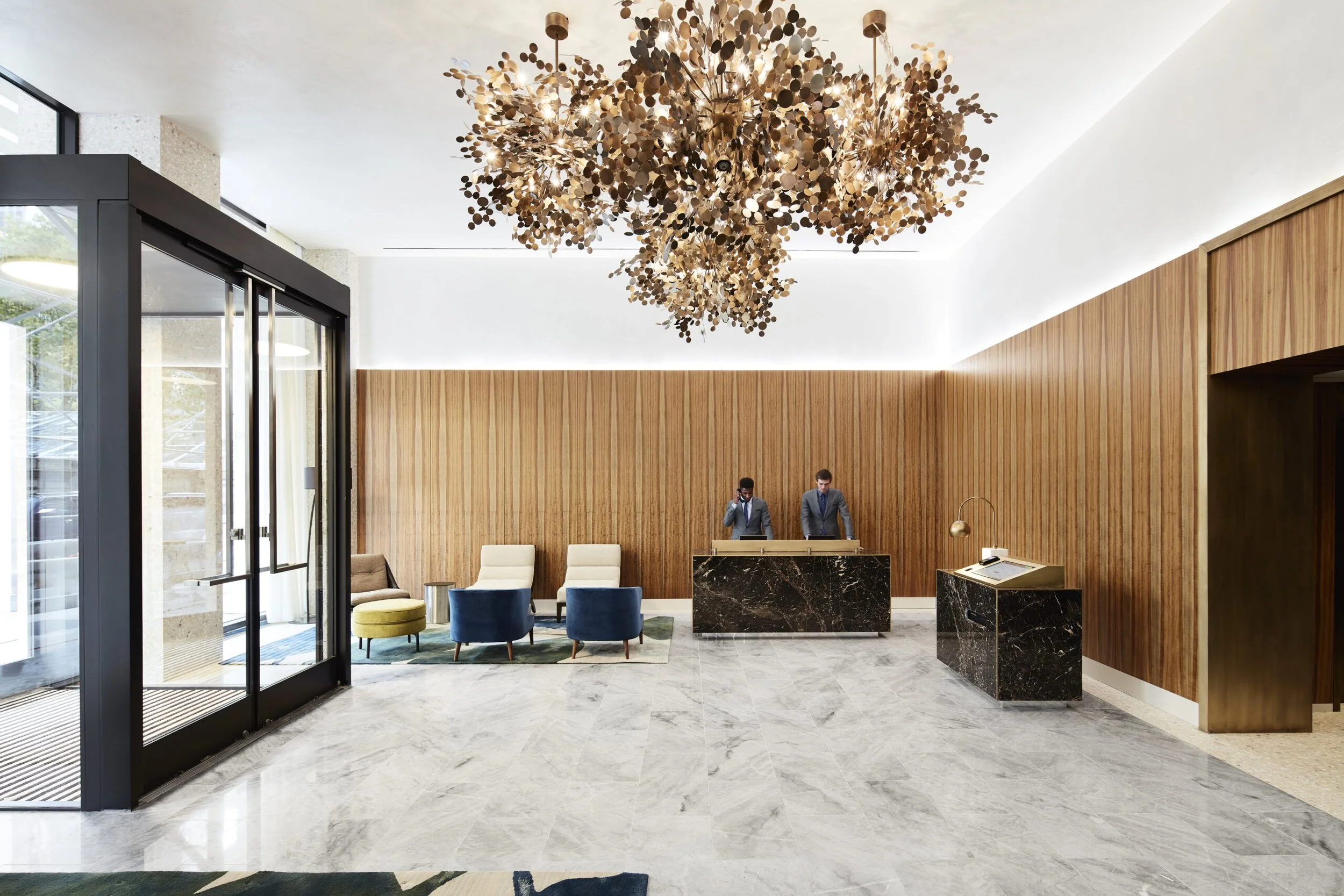 Lobby of the Park Terrace Hotel. Image: Stonehill Taylor.