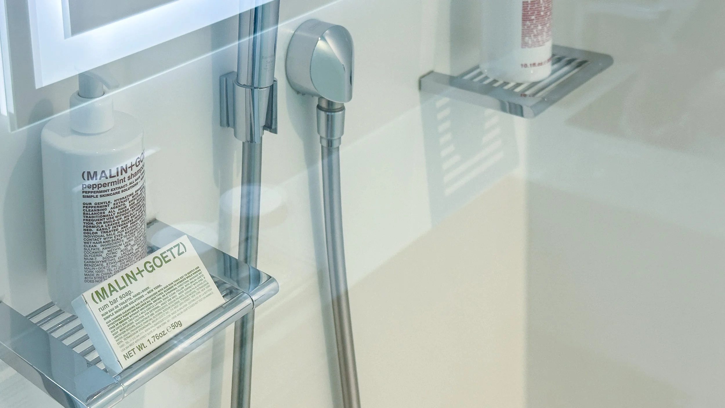 Park Terrace Hotel Deluxe Studio Bathroom with Amenities by Malin+Goetz. Image: Ben Schmidt.
