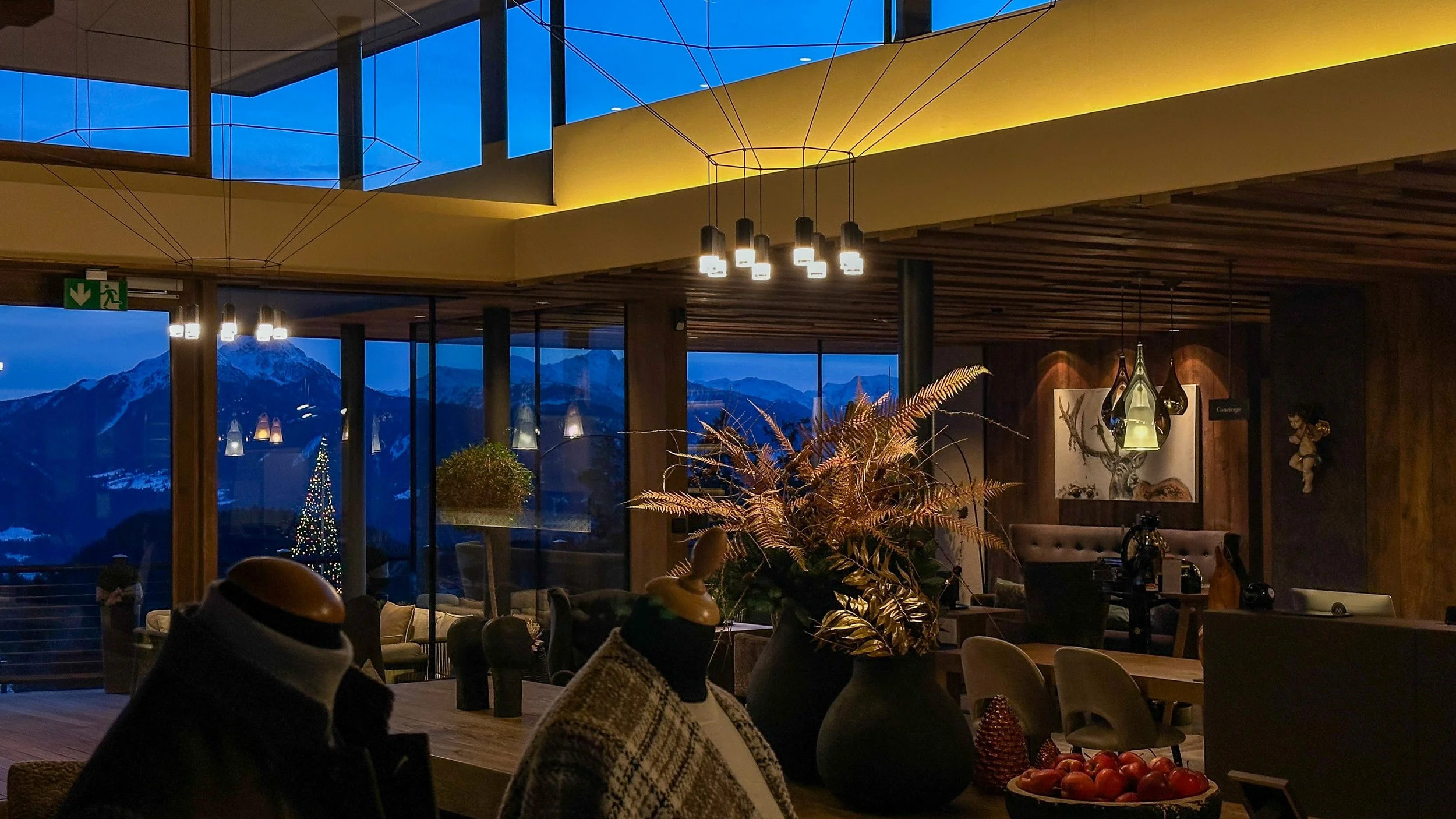 Lobby at Chalet Mirabell. Image: Ben Schmidt.