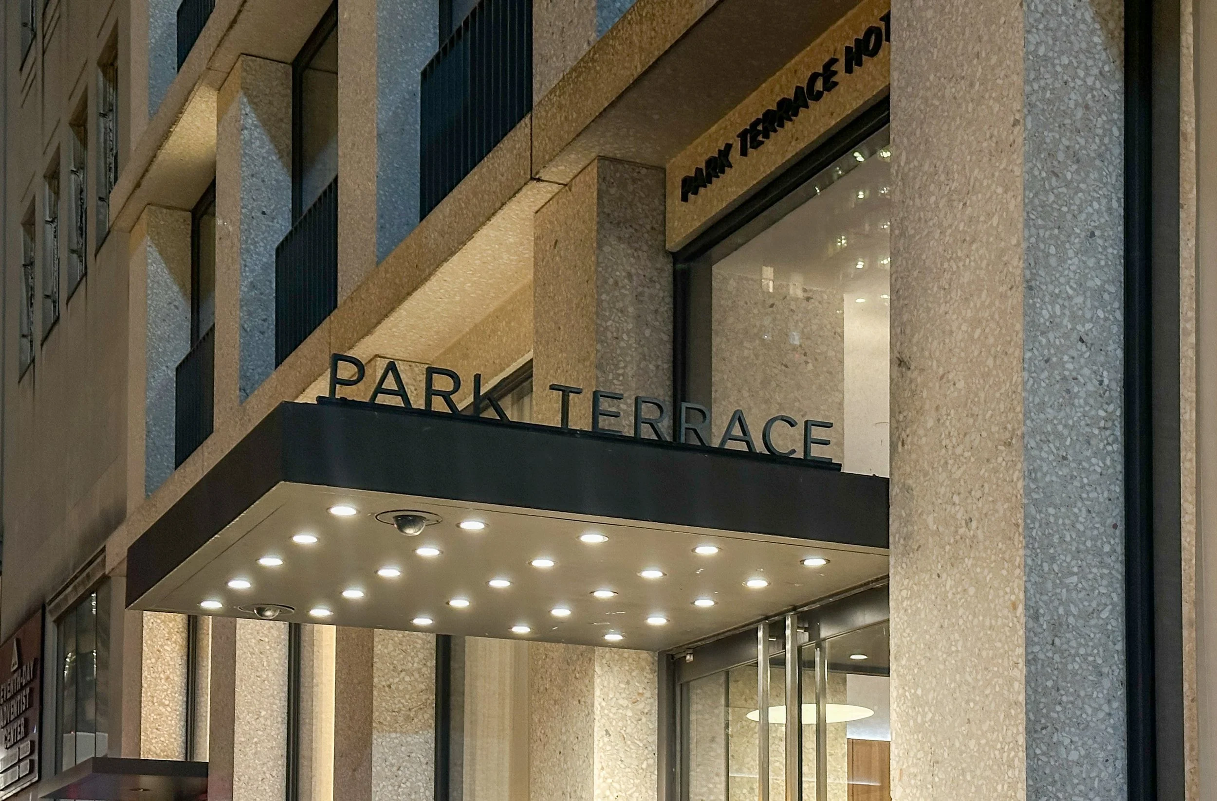 Park Terrace Hotel Entry. Image: Ben Schmidt.