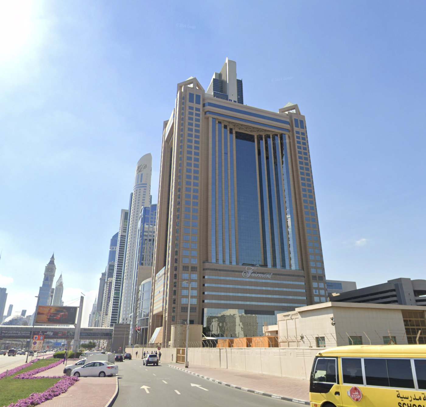 Fairmont Dubai in January 2023. Image: Google.
