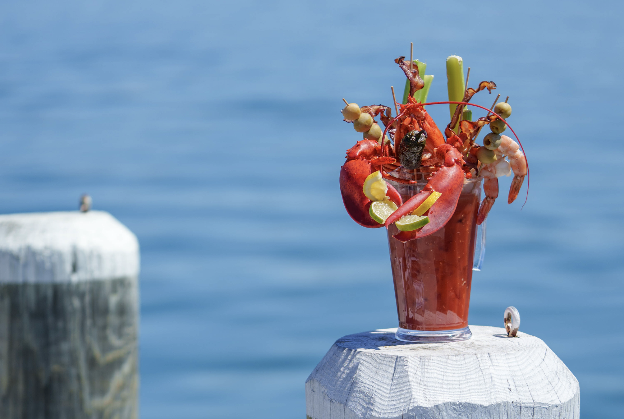 Captain Claudio’s Bloody Mary at Claudio’s Waterfront, Greenport, NY. Image: via Claudio’s Waterfront.