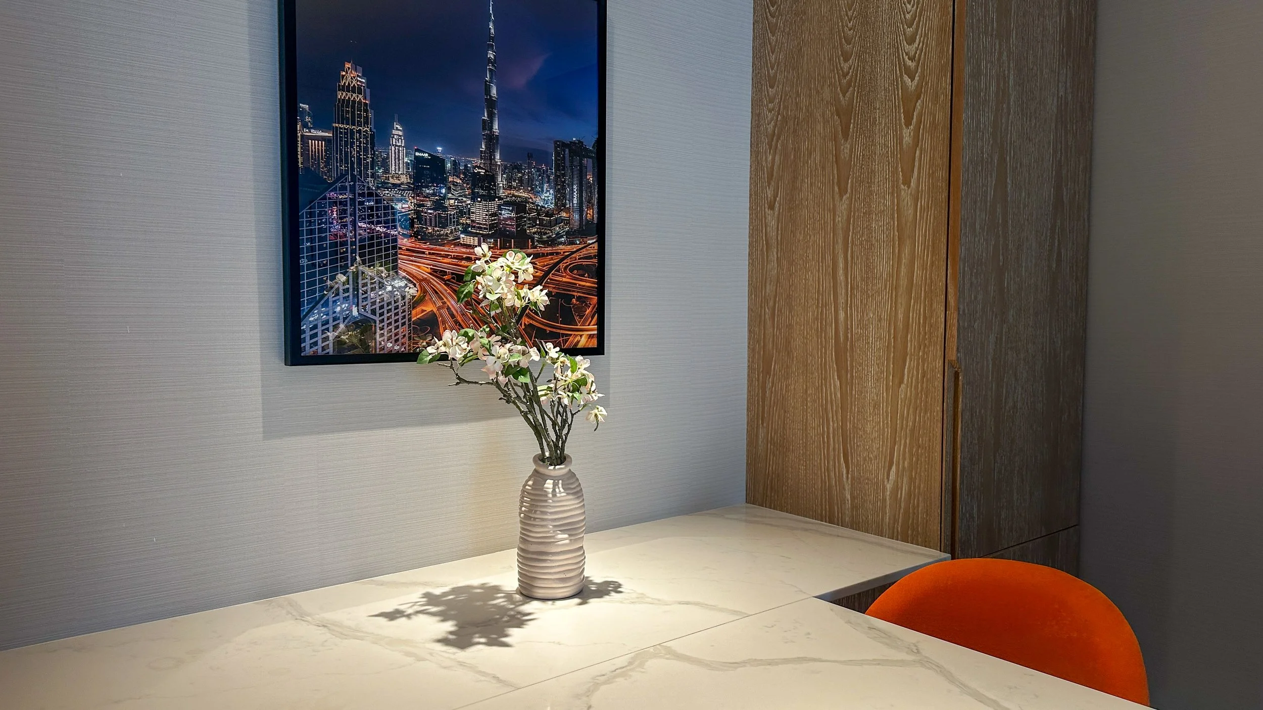 Decor in a Two Bedroom Suite at the Fairmont Dubai. Image: Ben Schmidt.