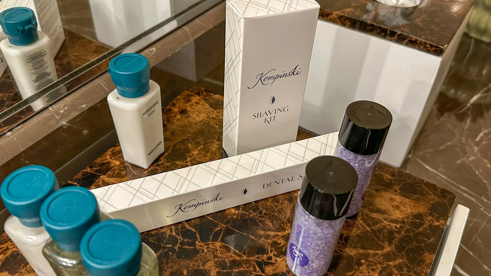 Branded details at Grand Hotel Kempinski Riga. Image: Ben Schmidt.