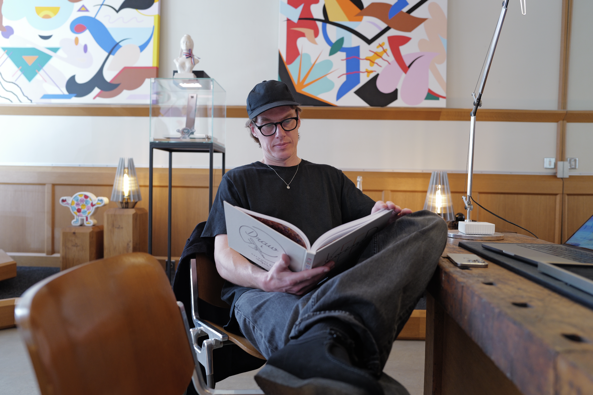 Pieter Ceizer at Hegid’s 8 Rue Volney Boutique. Image: Dan Latif.