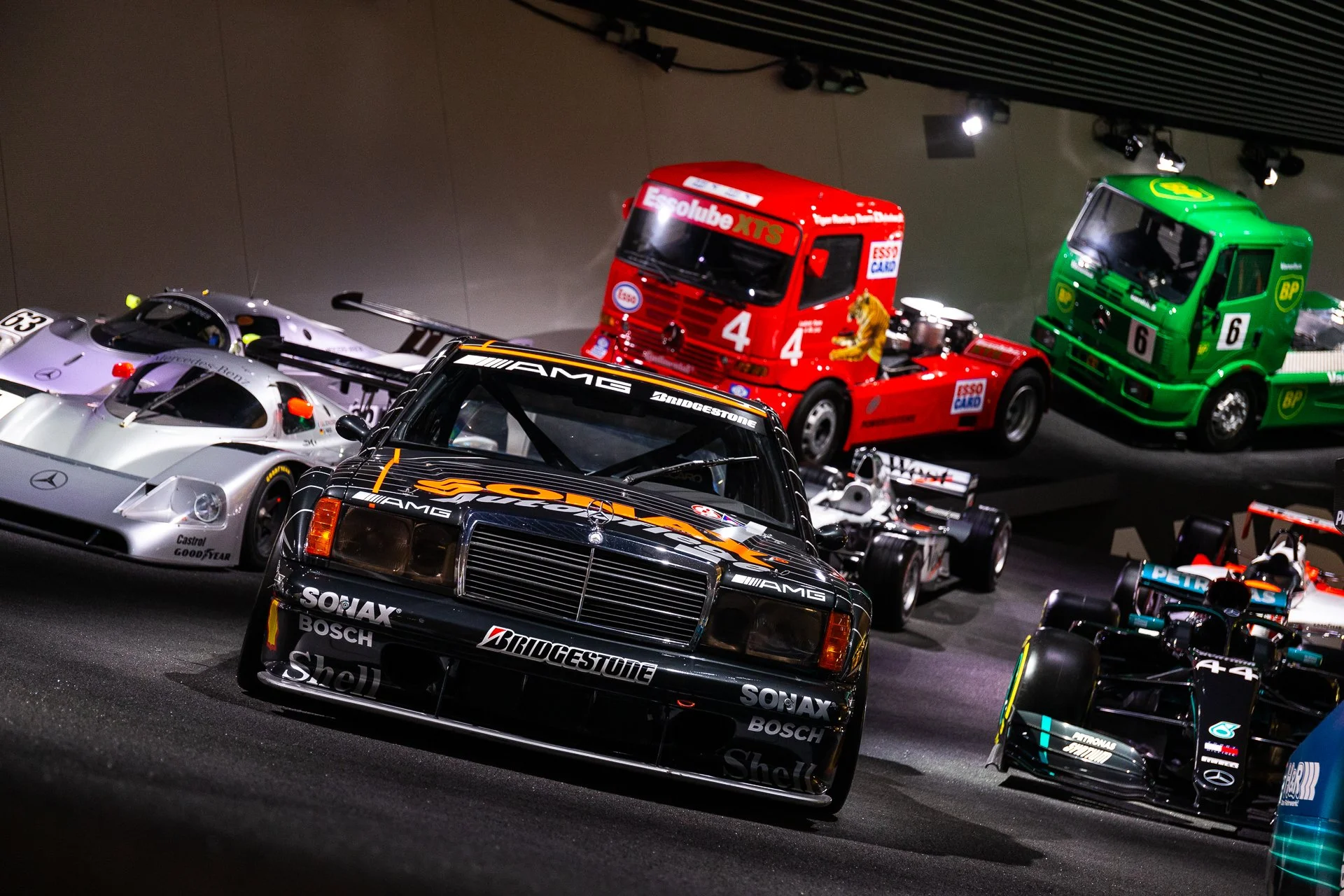 Performance vehicles at the Mercedez-Benz Museum. Image: Julien Fautrat.