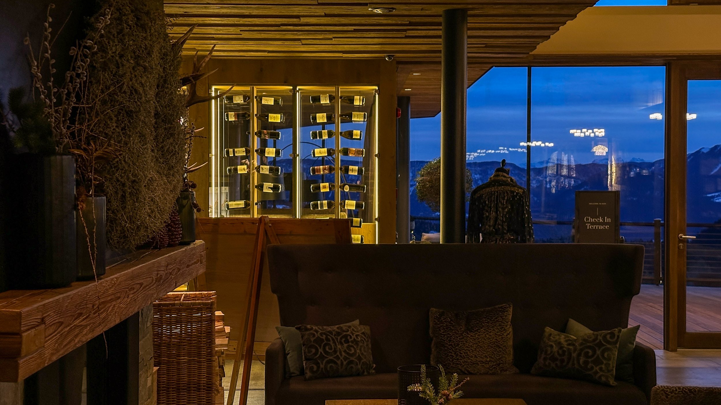 Lobby at Chalet Mirabell. Image: Ben Schmidt.