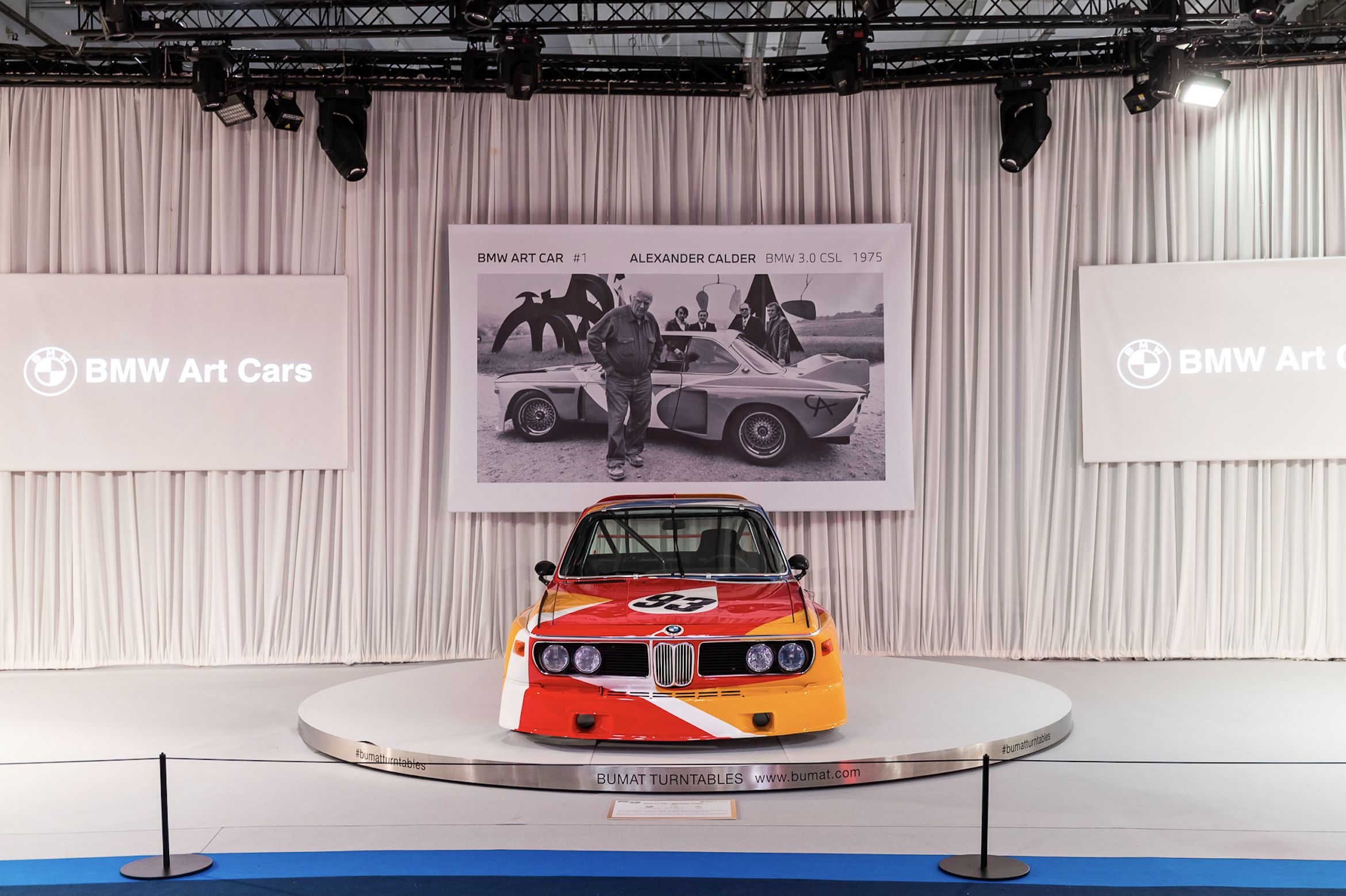 BMW 3.0 CSL Art Car by Alexander Calder (1975) at Rétromobile Paris 2026. Image: Julien Fautrat.