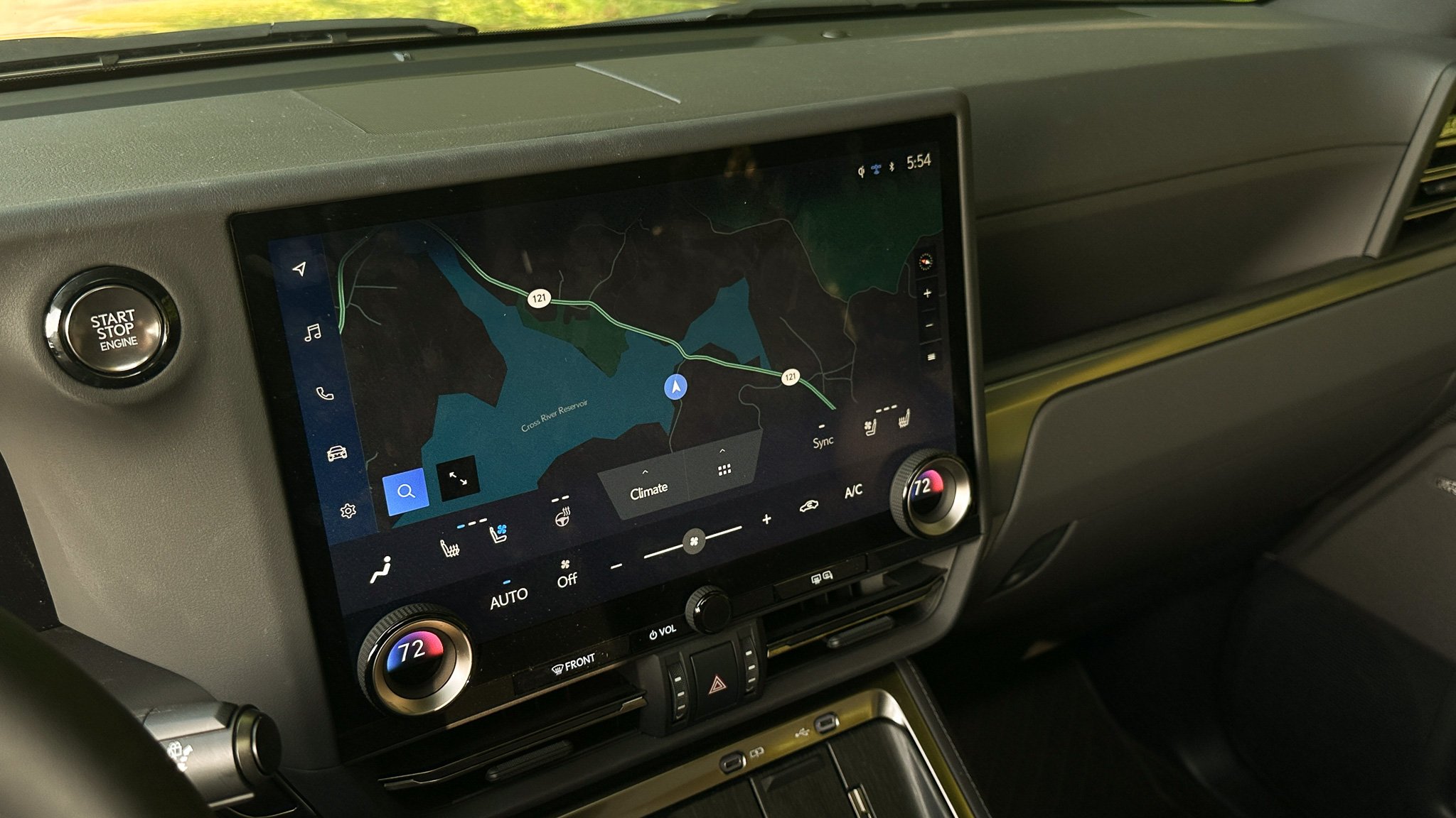 Lexus Interface in the 2026 Lexus GX 550 Overtrail+. Image: Ben Yamin Schmidt.