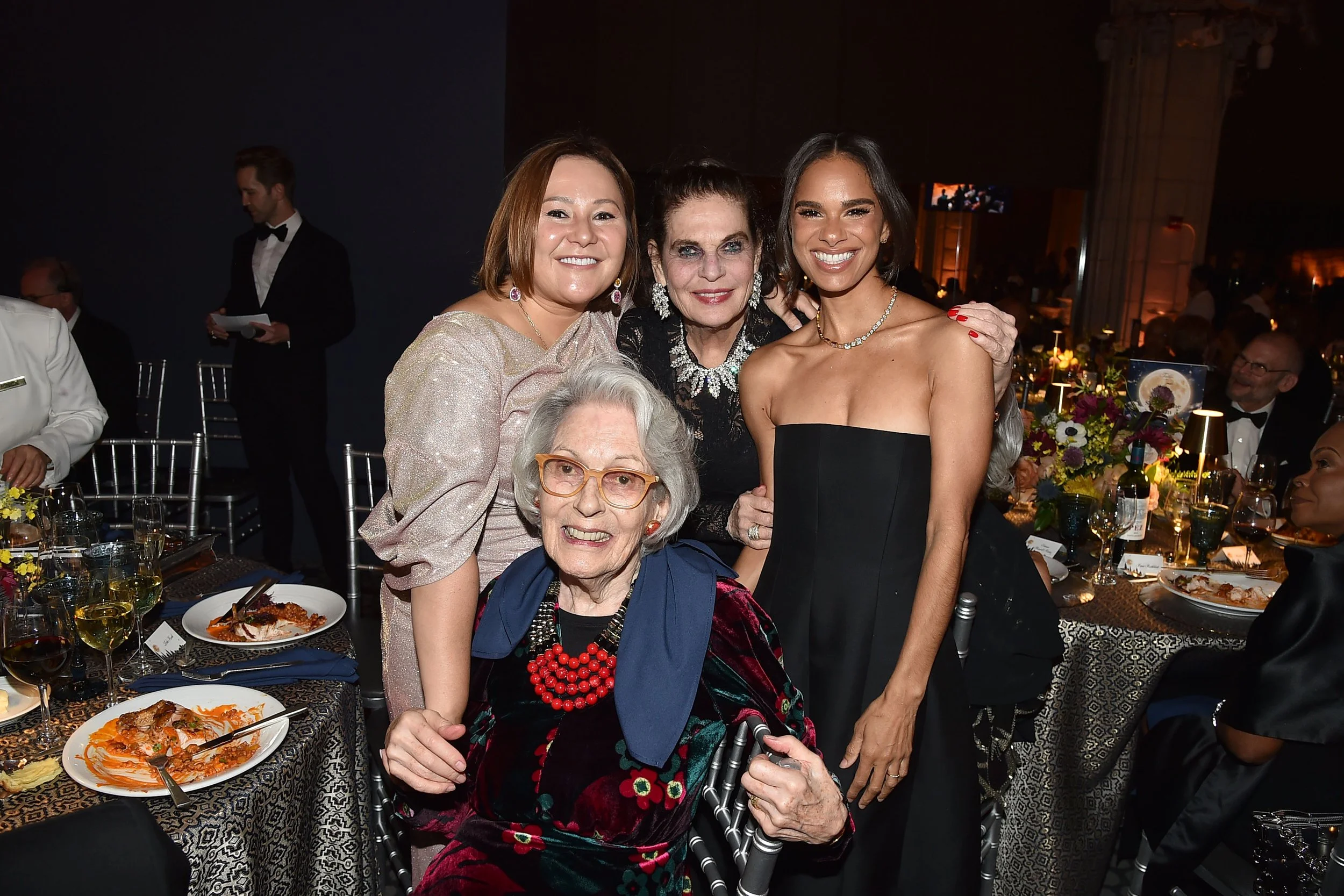 Lola Koch, Barbara Tober, Sylvia Hemingway, Misty Copeland attend the Denyce Graves Foundation’s 2026 Harvest Moon Gala. Image: Patrick McMullan via Getty.