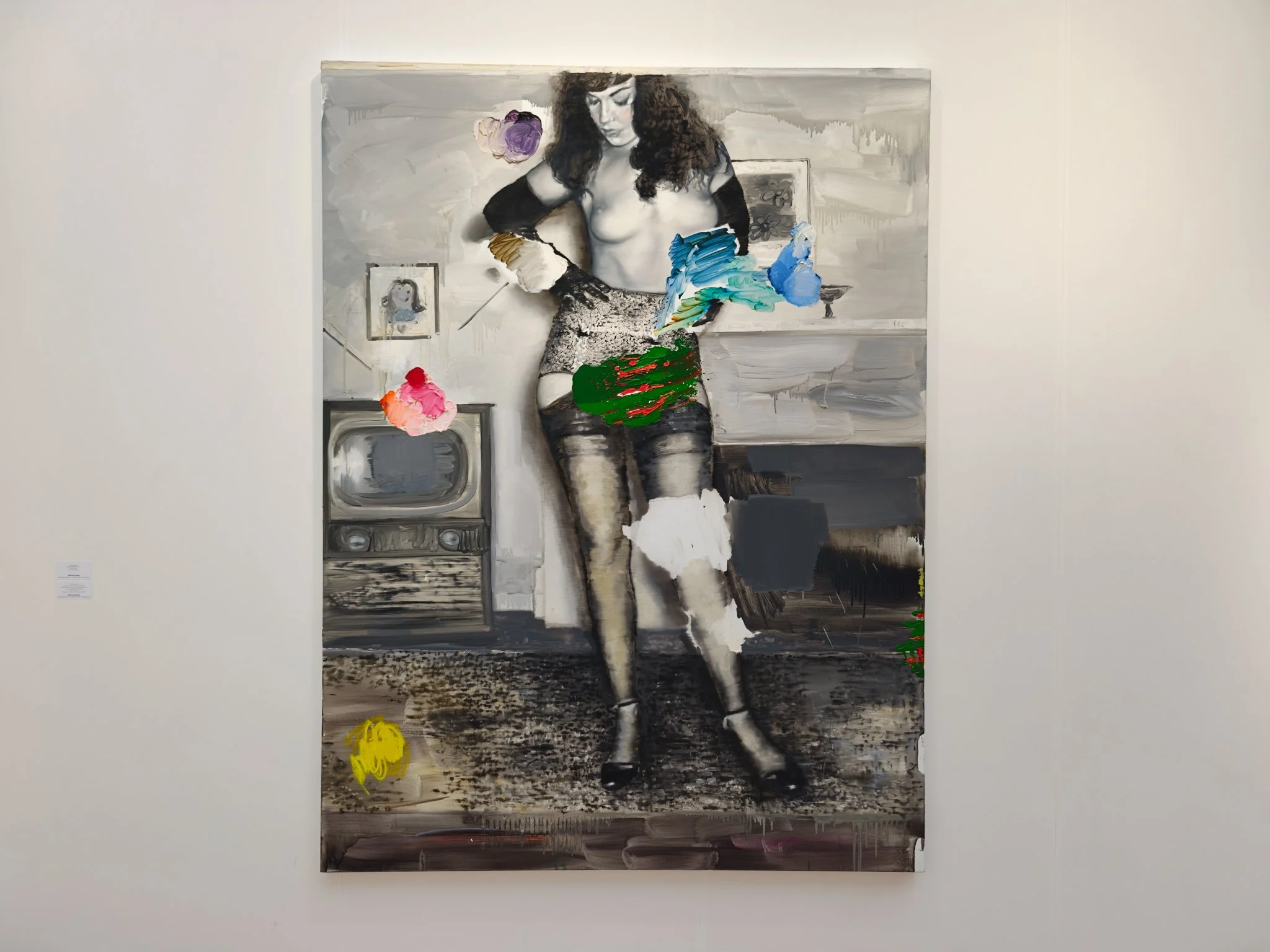 Tursic & Mille, Spotted Bettie, 2018 at Alfonso Artiaco. Oil on canvas, 220 × 165 × 5 cm. Image: Dan Latif.