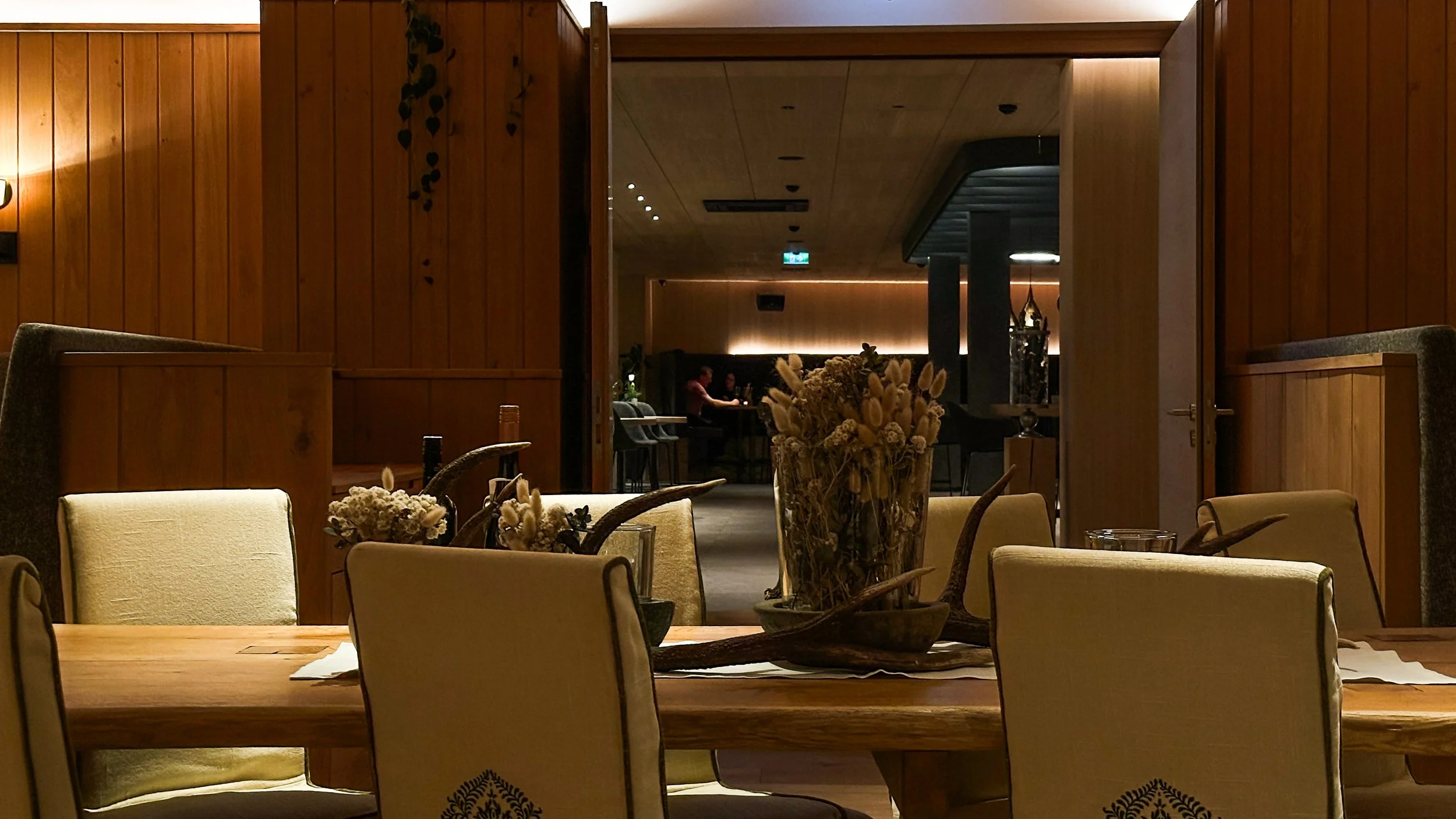 Private dining at the Hotel Nesslerhof Großarl in the Austrian Alps. Image: Ben Schmidt.
