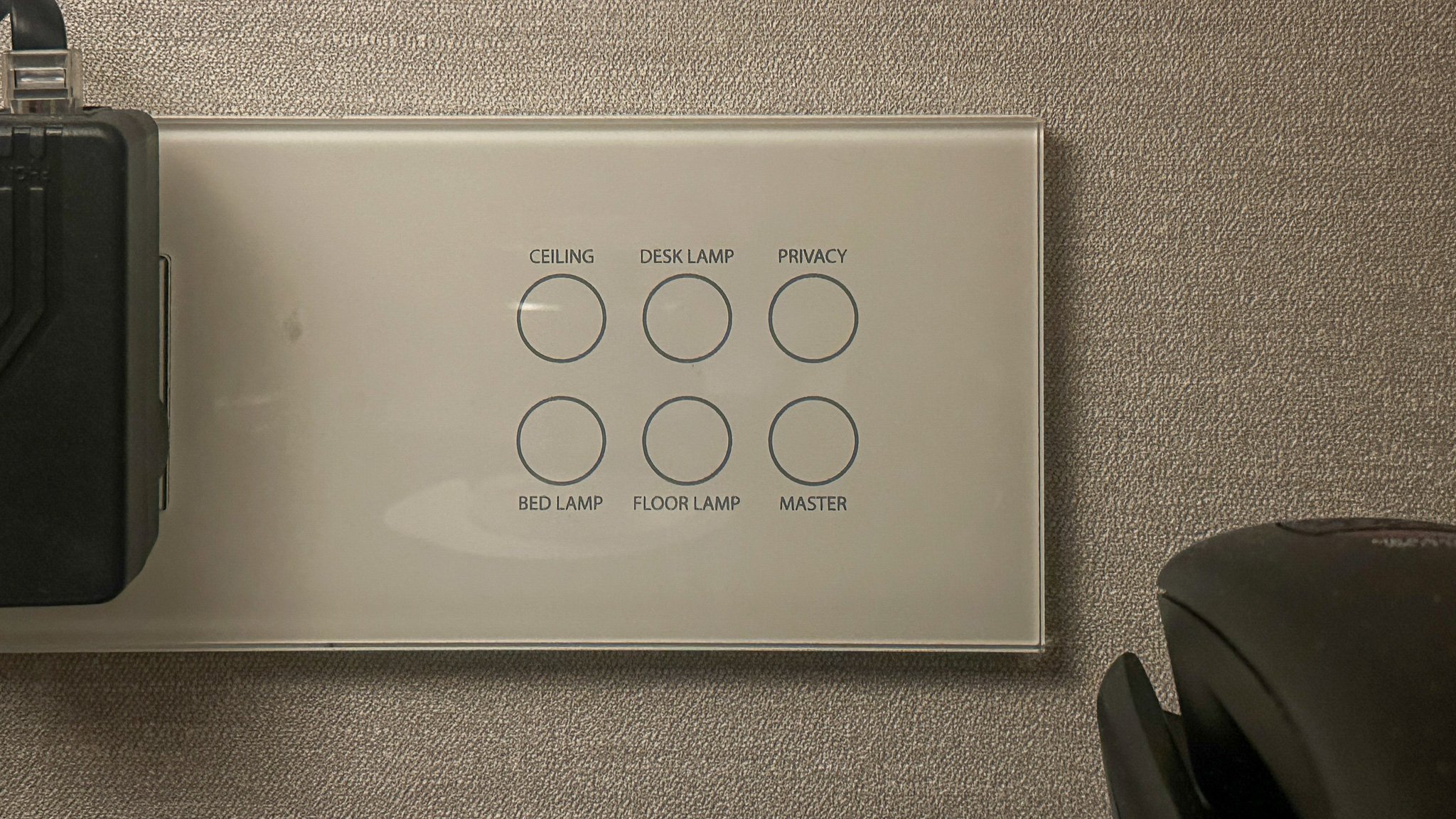 Outlets and technology in the Fairmont Dubai Two Bedroom Suite. Image: Ben Schmidt.