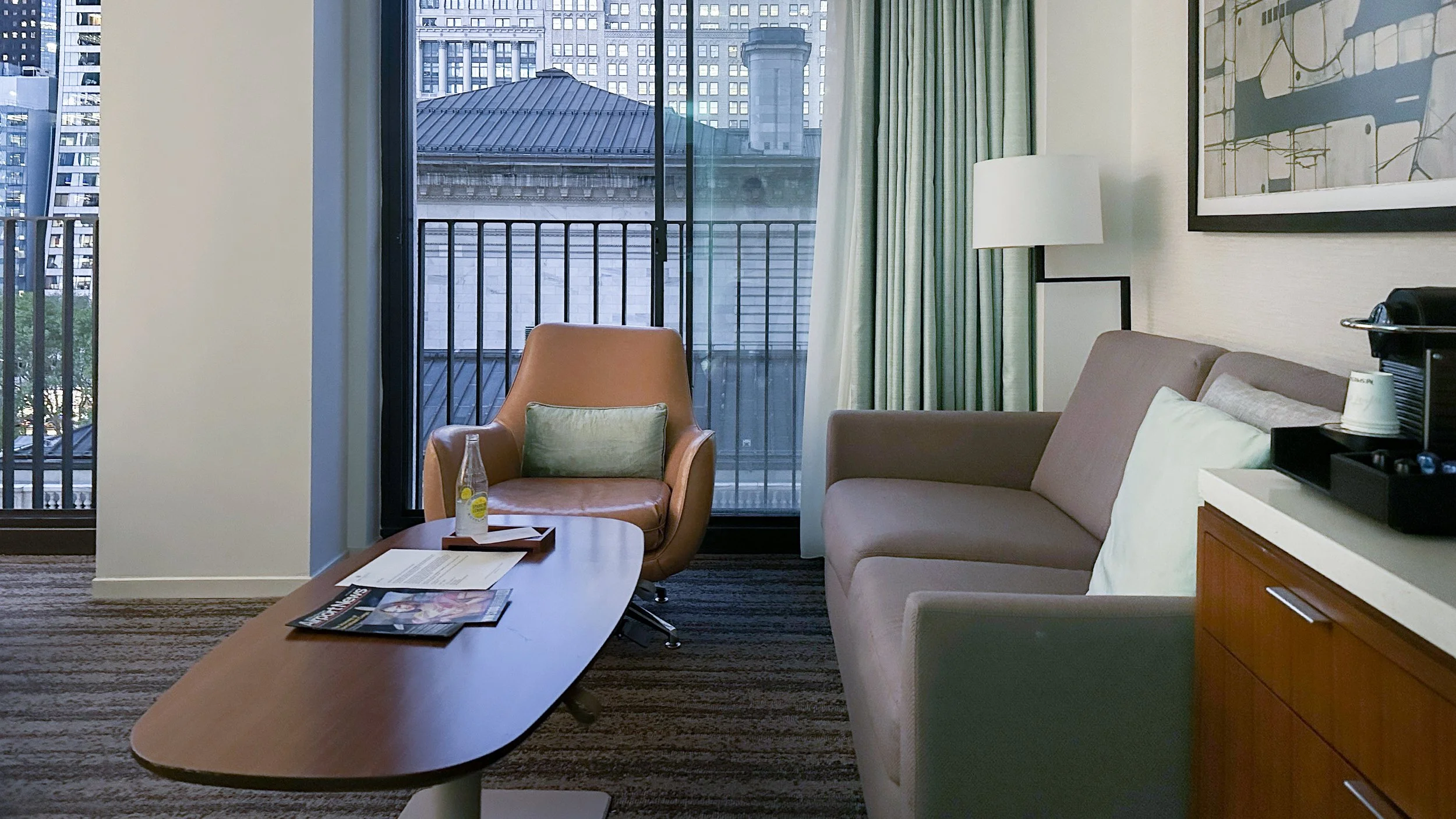 Park Terrace Hotel Deluxe Studio Sitting Area. Image: Ben Schmidt.