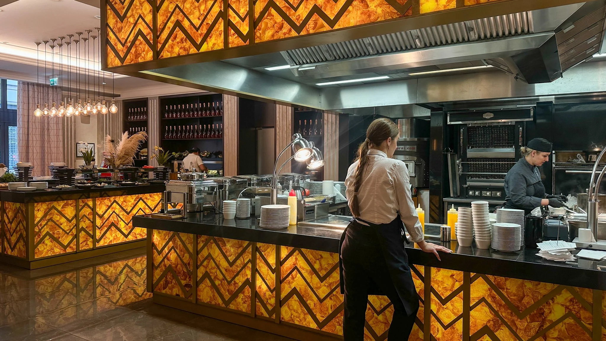 Amber Restaurant at Grand Hotel Kempinski Riga. Image: Ben Schmidt.