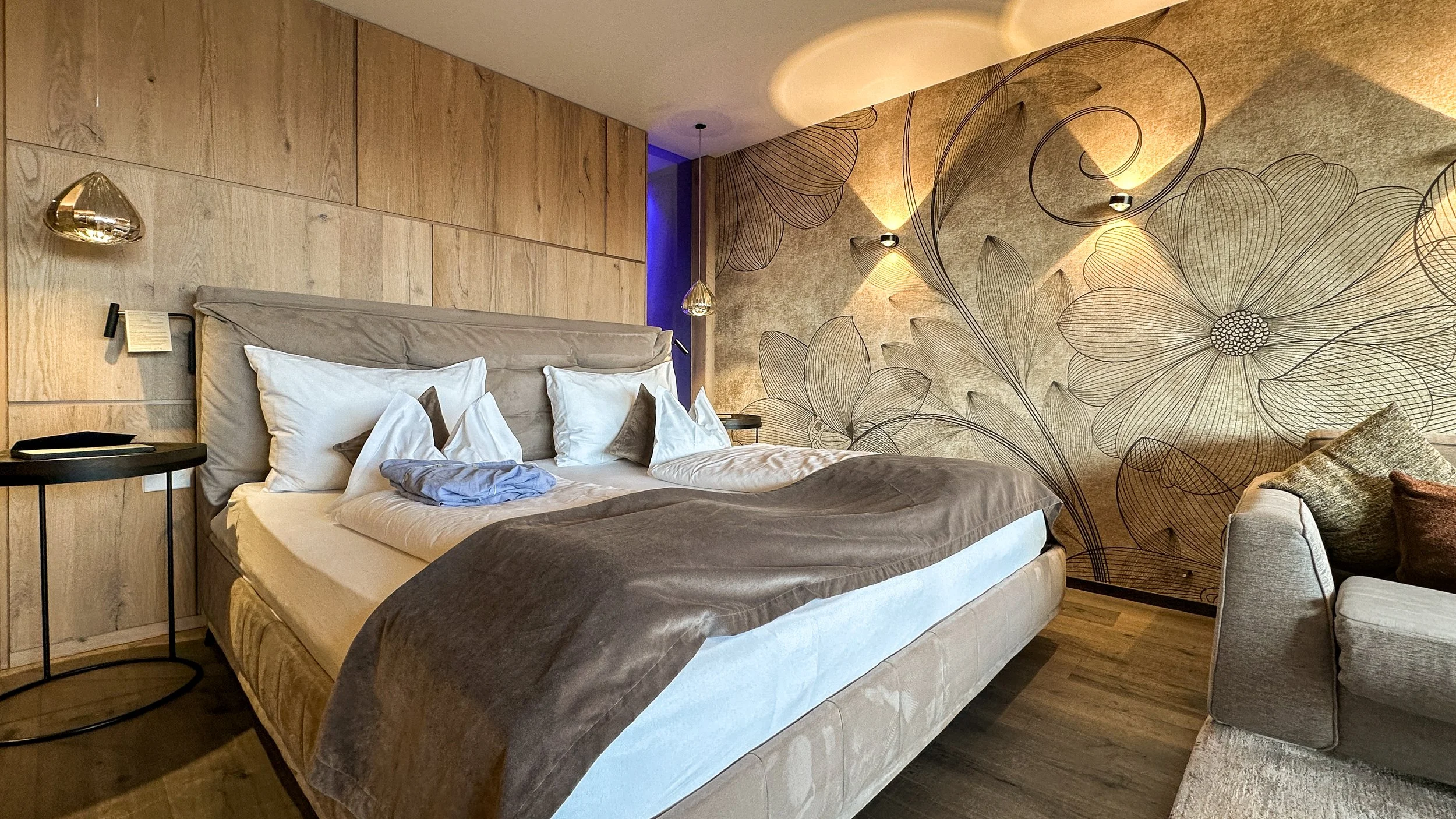 Chalet Mirabell Hotel Panorama Suite Bedroom. Image: Ben Schmidt.