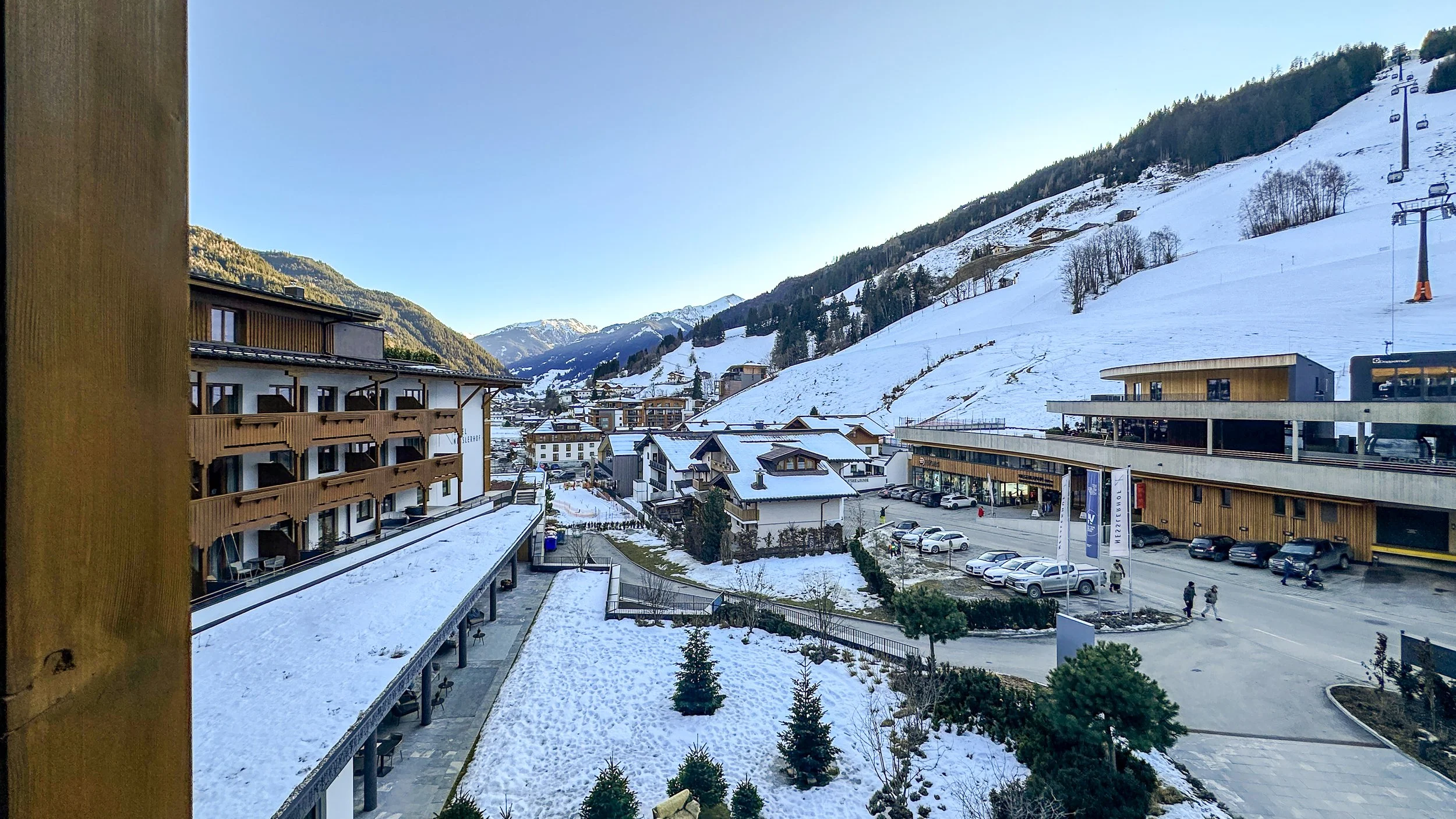 View of the Grossarltal from Hotel Nesslerhof in Grossarl, Austria. Image: Ben Schmidt.