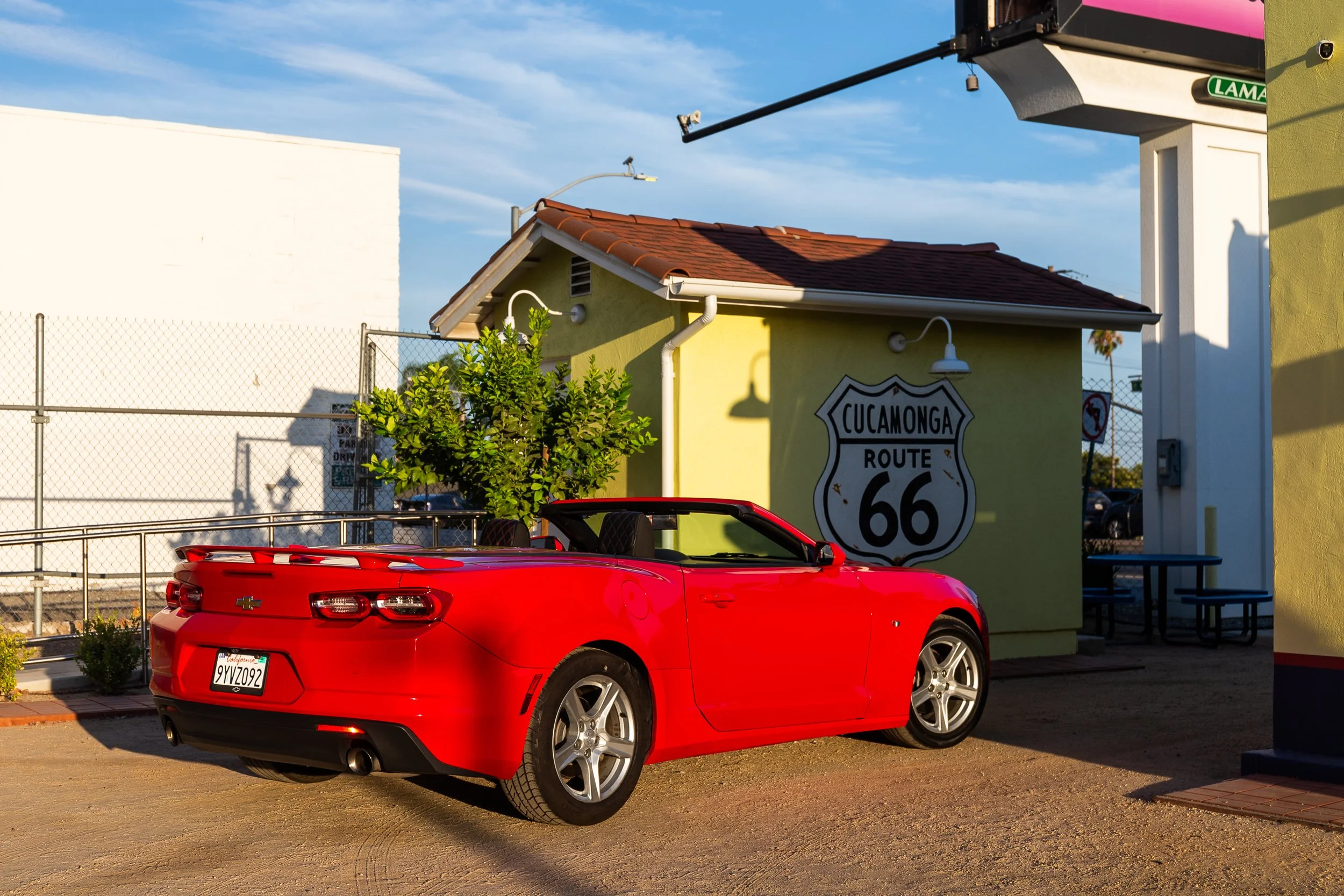 Chevrolet Camaro at the Cucamonga Service Station. Image: Julien Fautrat.