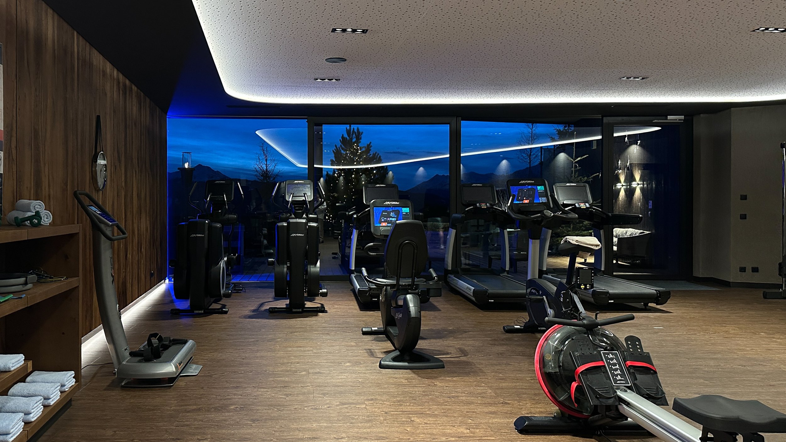 Chalet Mirabell Hotel Gym and Fitness Area. Image: Ben Schmidt.