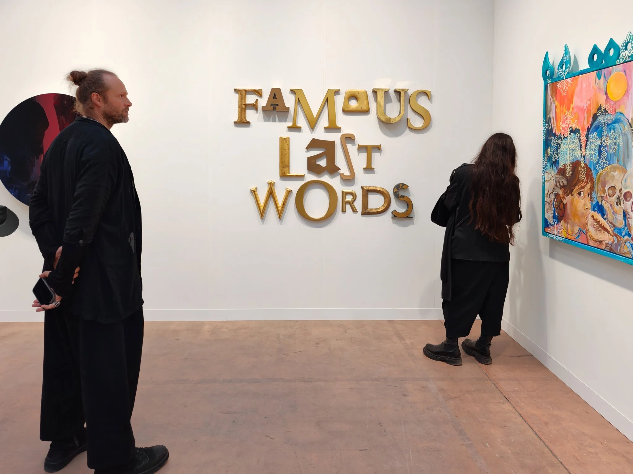 Jack Pierson, Famous Last Words, 2026. Metal and wood, 116.8 × 174.6 × 7 cm. Image: Dan Latif.