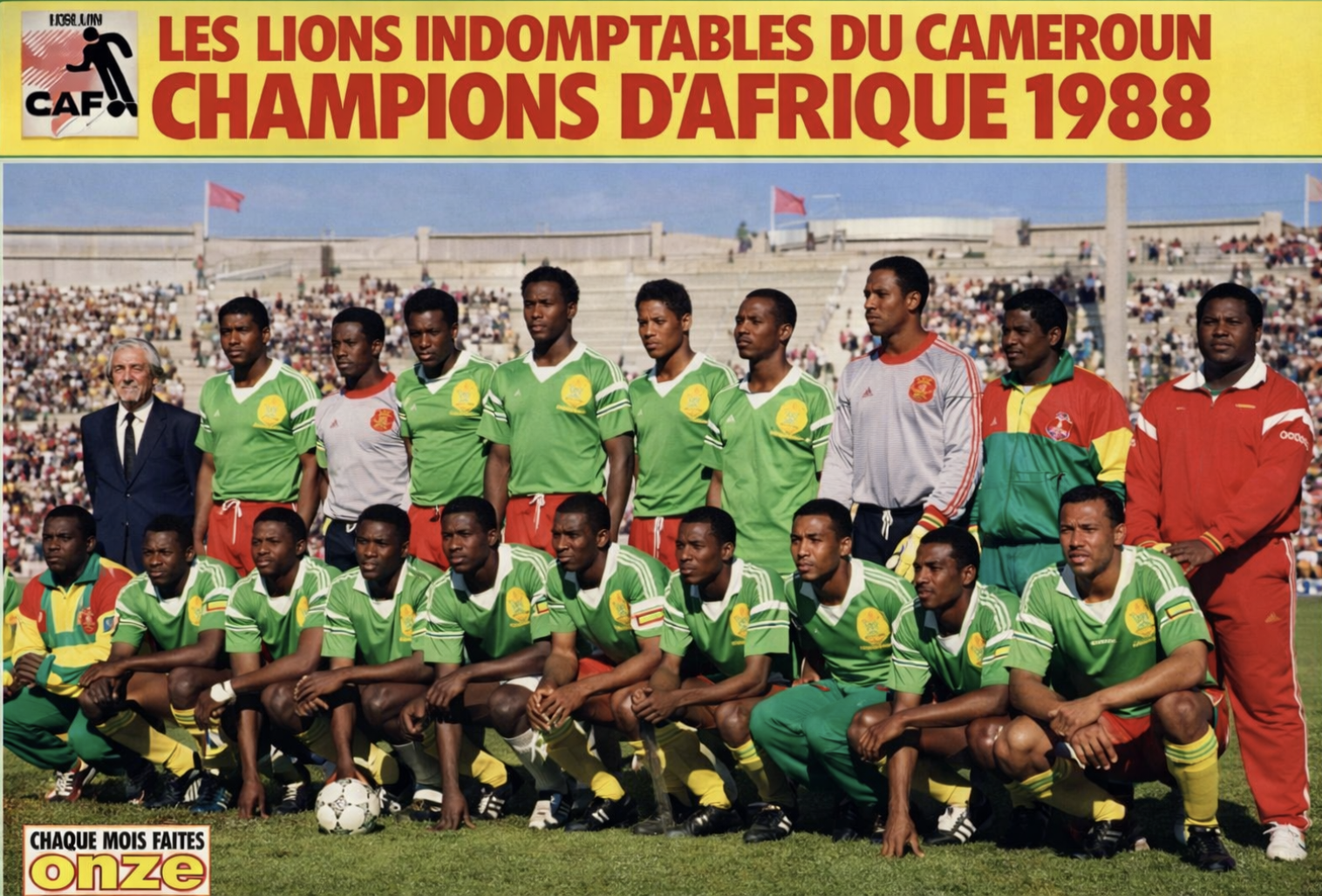 Upscaled Cameroon Indomitable Lion's 1988 AFCON Cup Win
