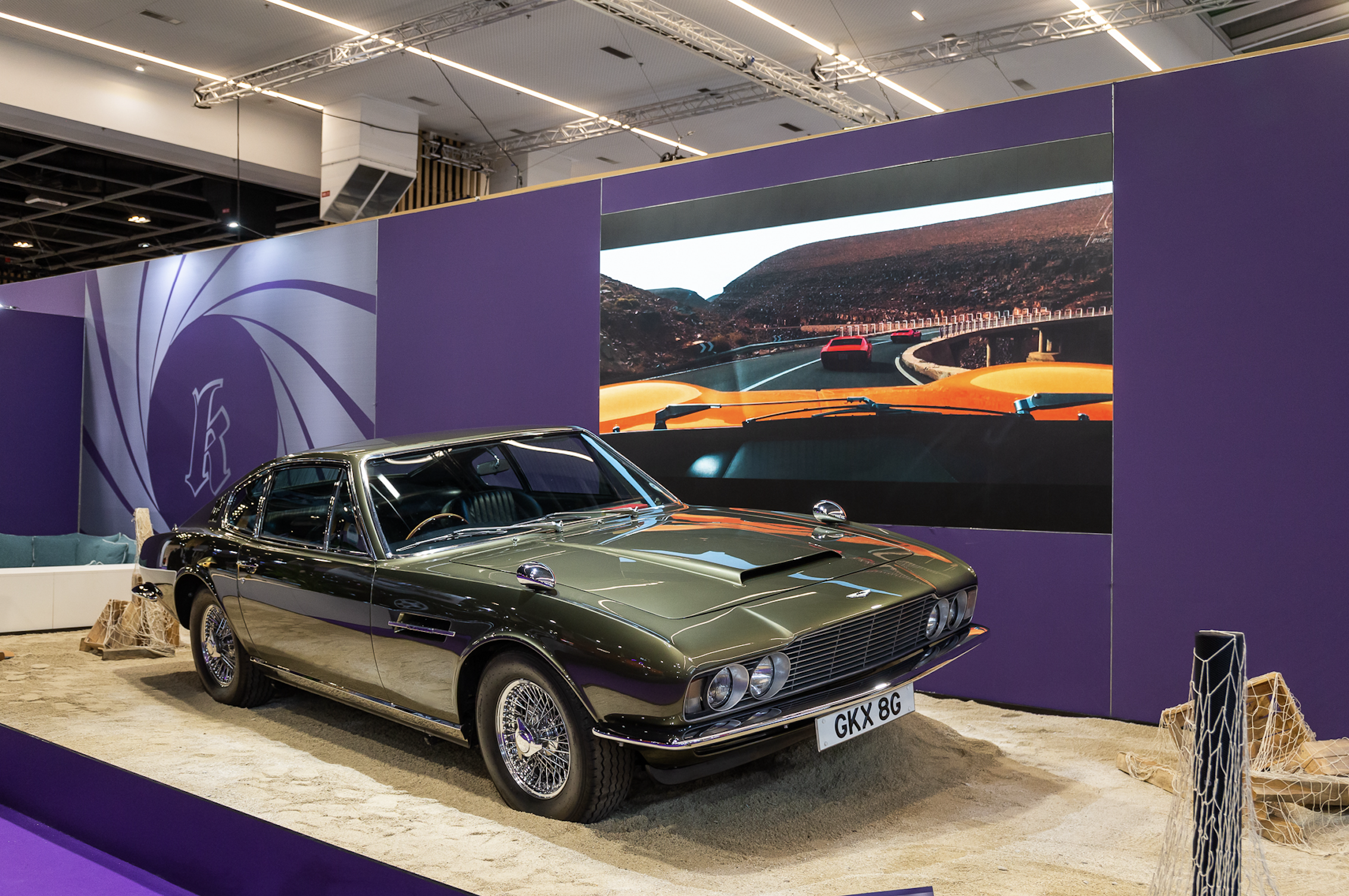 1969 Aston Martin DBS from On Her Majesty’s Secret Service (1969) at Rétromobile Paris 2026. Image: Julien Fautrat.