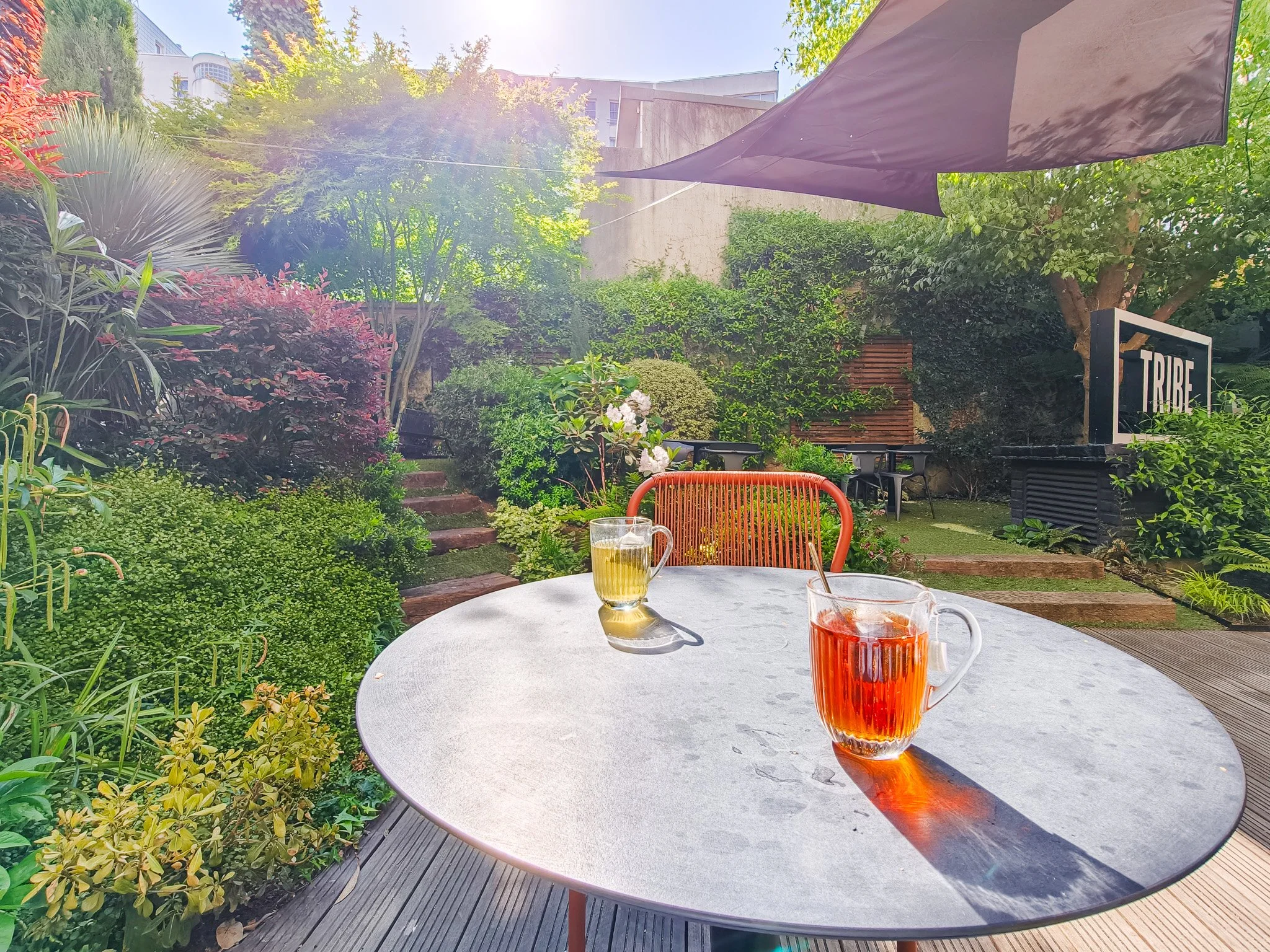 Breakfast in the Garden at the TRIBE Paris Batignolles. Image: Dan Latif.