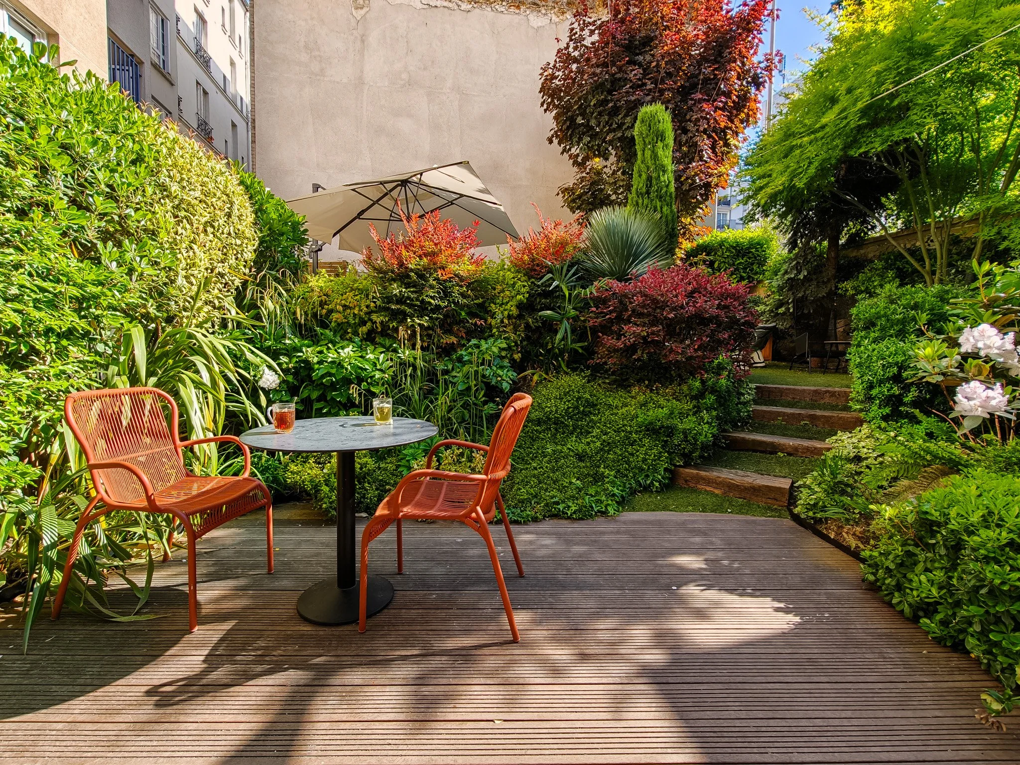 Garden at the TRIBE Paris Batignolles. Image: Dan Latif.