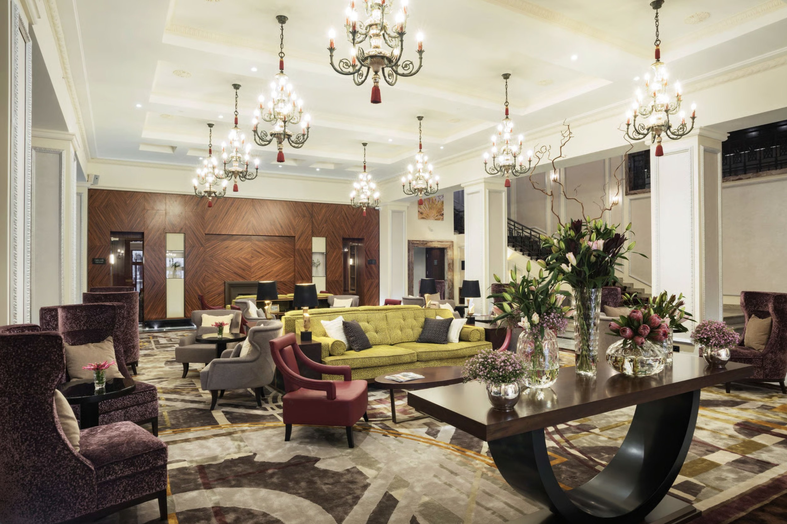 Lobby of the Grand Hotel Kempinski Riga. Image: Grand Hotel Kempinski Riga.