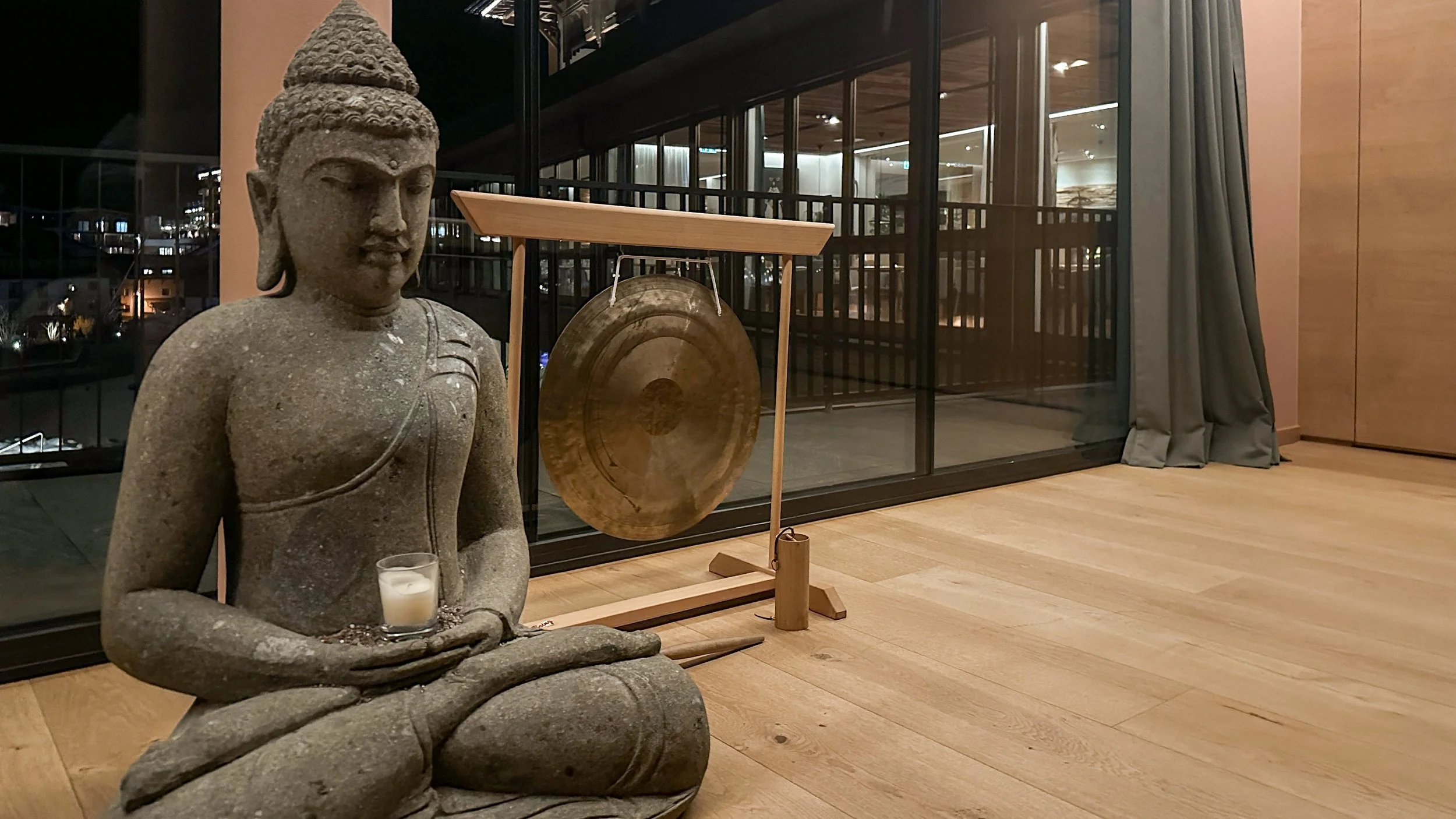 Yoga space at Hotel Nesslerhof in Austrian Alps. Image: Ben Schmidt.