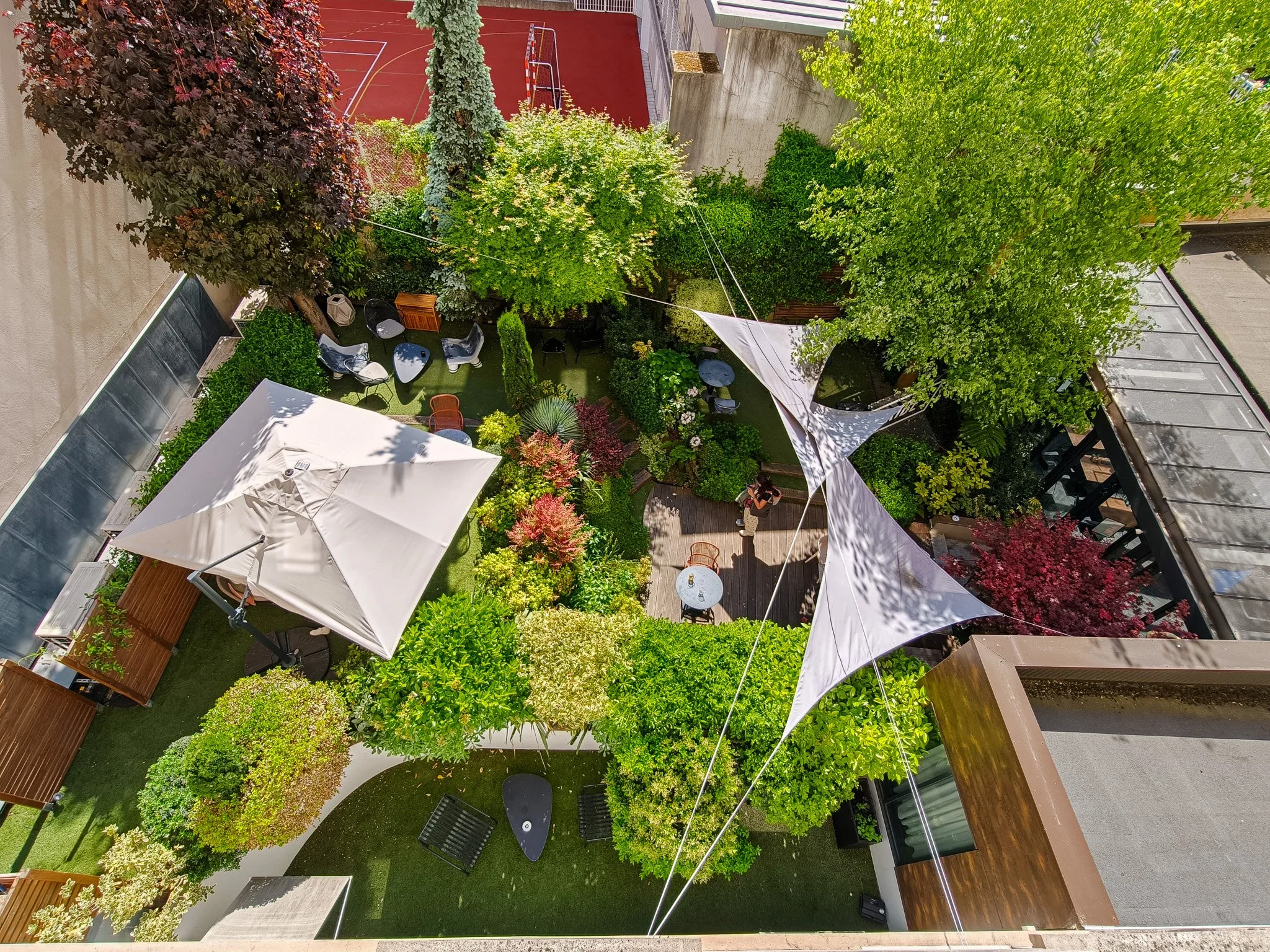 Garden at the TRIBE Paris Batignolles. Image: Dan Latif.