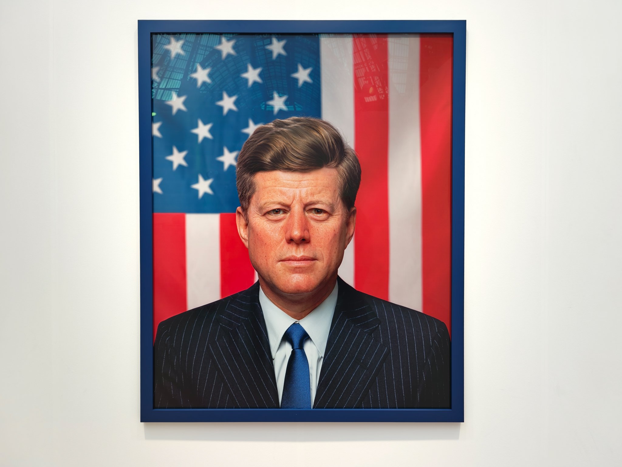 Gillian Wearing, Me as John F. Kennedy, 2026 at Tanya Bonakdar Gallery. Image: Dan Latif.