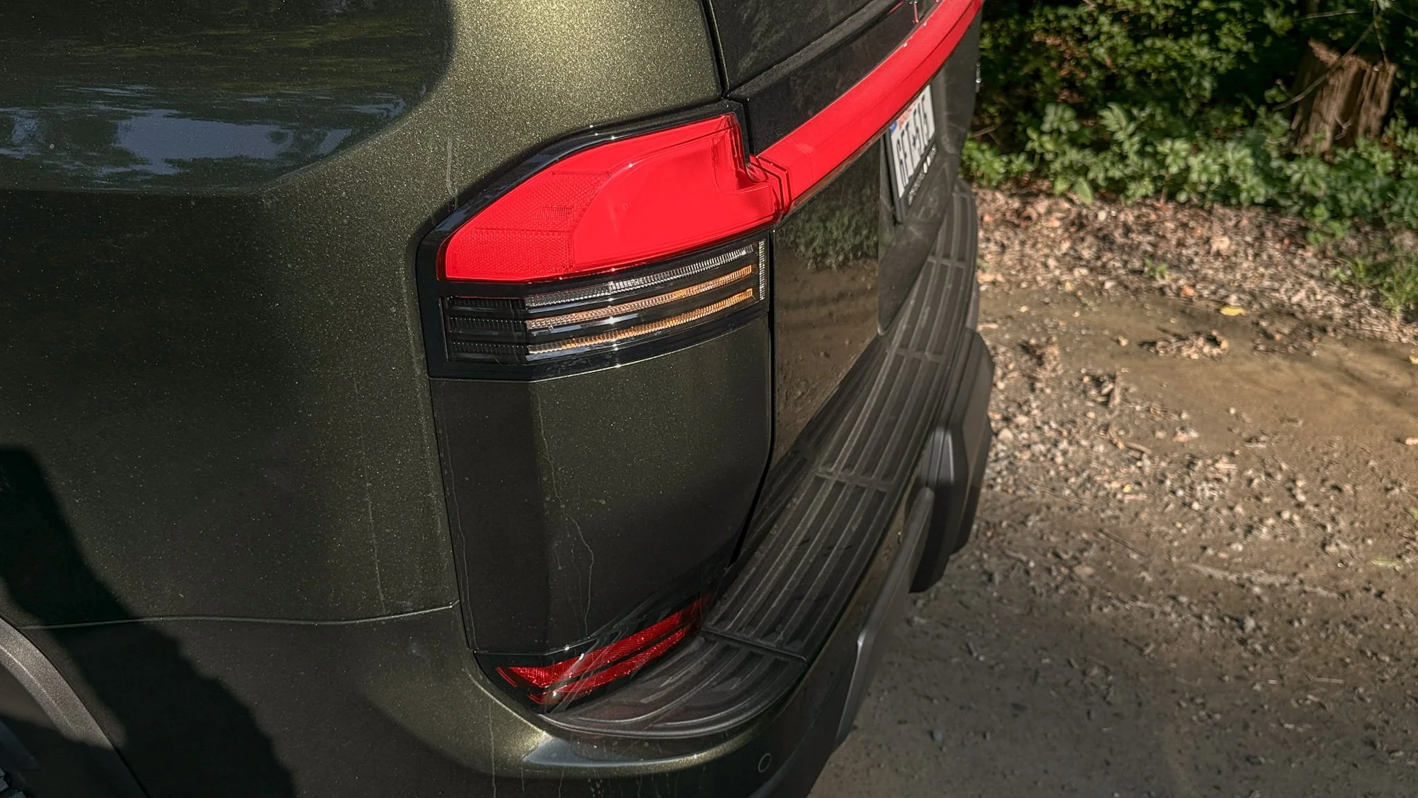 Taillight detail on the 2026 Lexus GX 550 Overtrail+. Image: Ben Yamin Schmidt.